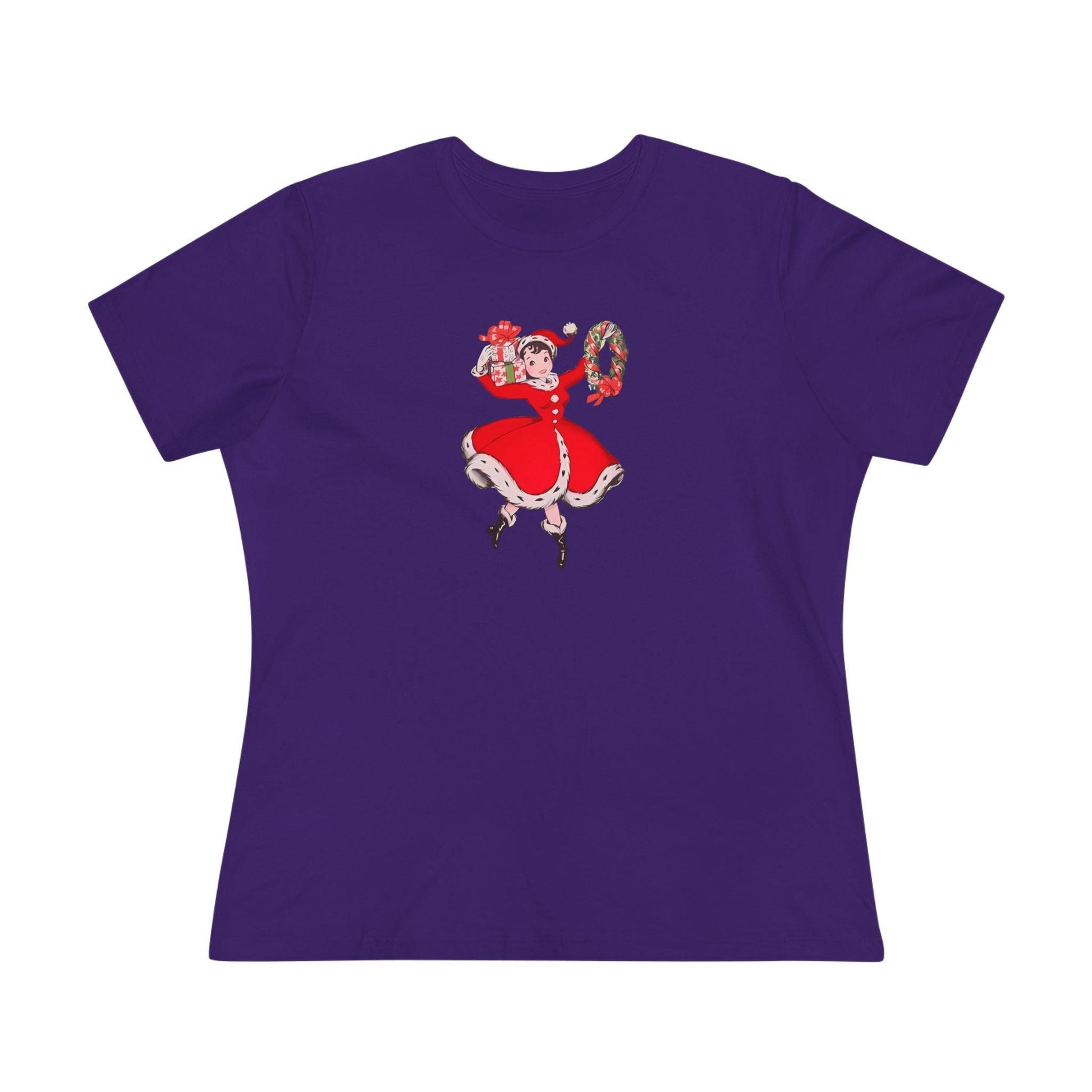Retro Woman with Wreath - Women's Softstyle Tee - Whippie's