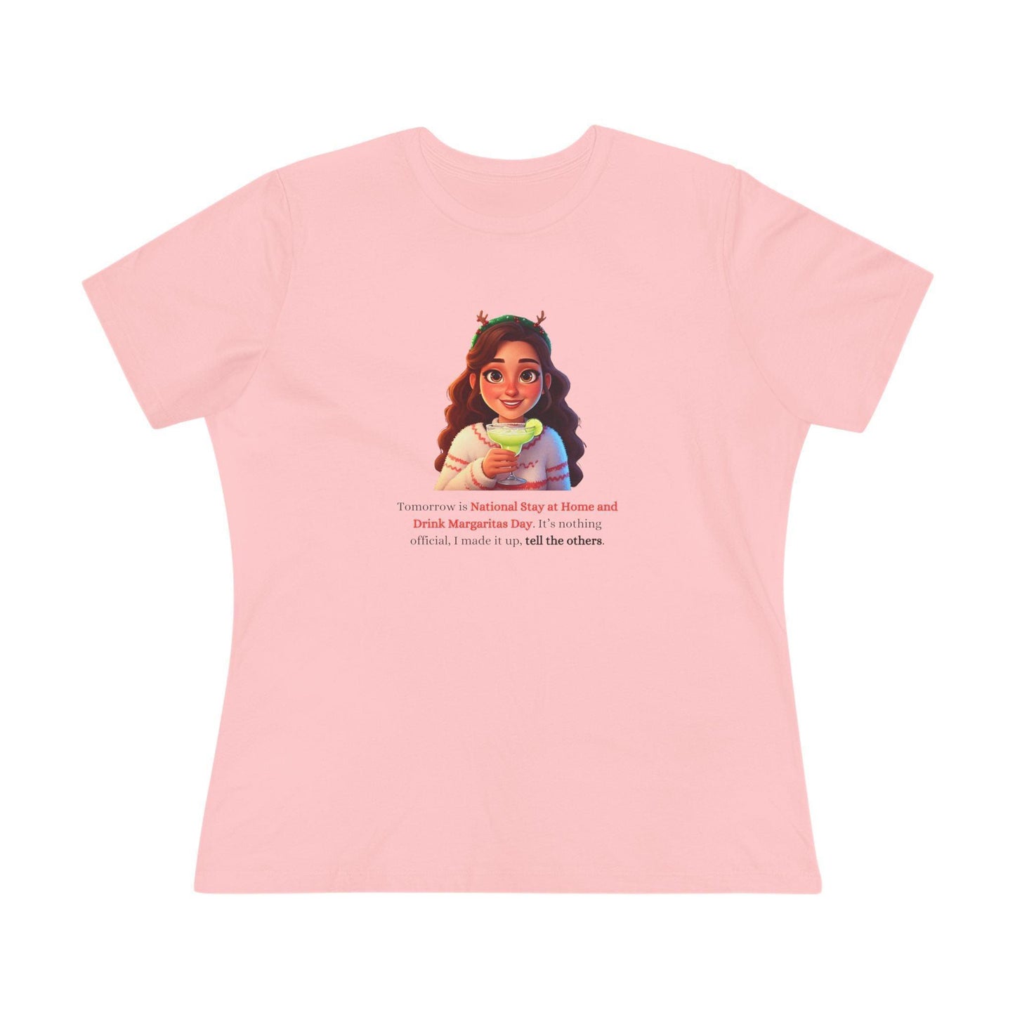 Margarita Day, It's Official (Because I Said So!) - Christmas Cheer 🍹 - Women's Cotton Tee 🍹 - Whippie's