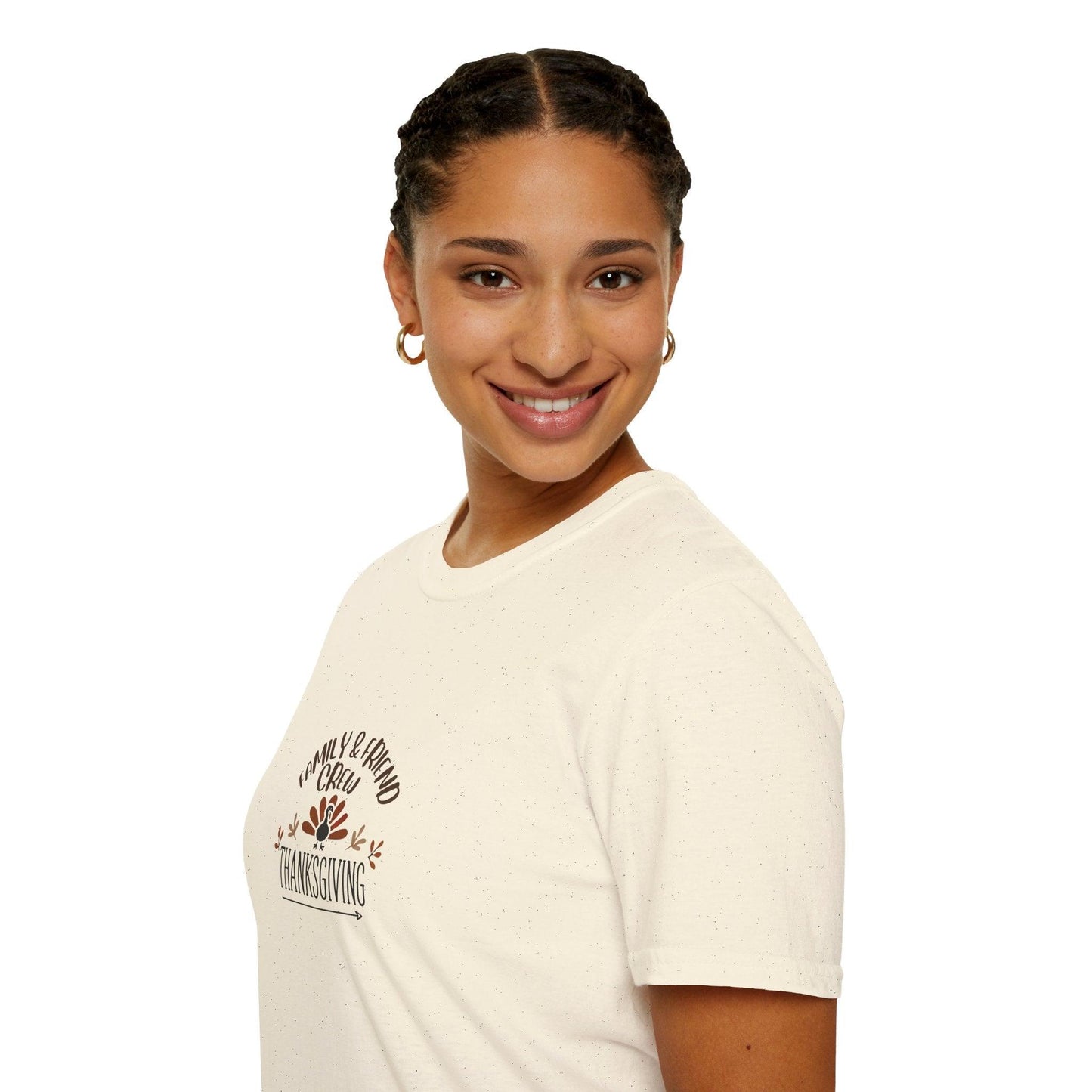 Thanksgiving Family & Friends Crew - Gobble 'Til You Wobble with Your Favorite Crew! 🦃🍁 Unisex T-Shirt - Whippie's