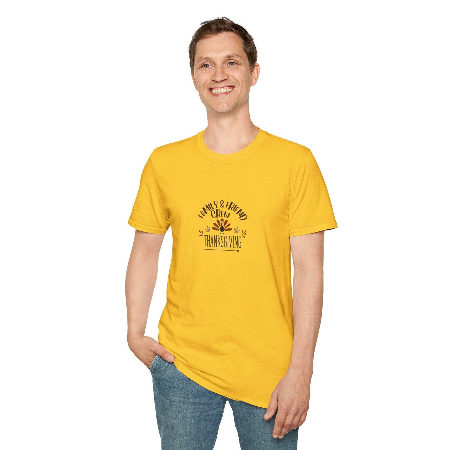 Thanksgiving Family & Friends Crew - Gobble 'Til You Wobble with Your Favorite Crew! 🦃🍁 Unisex T-Shirt - Whippie's