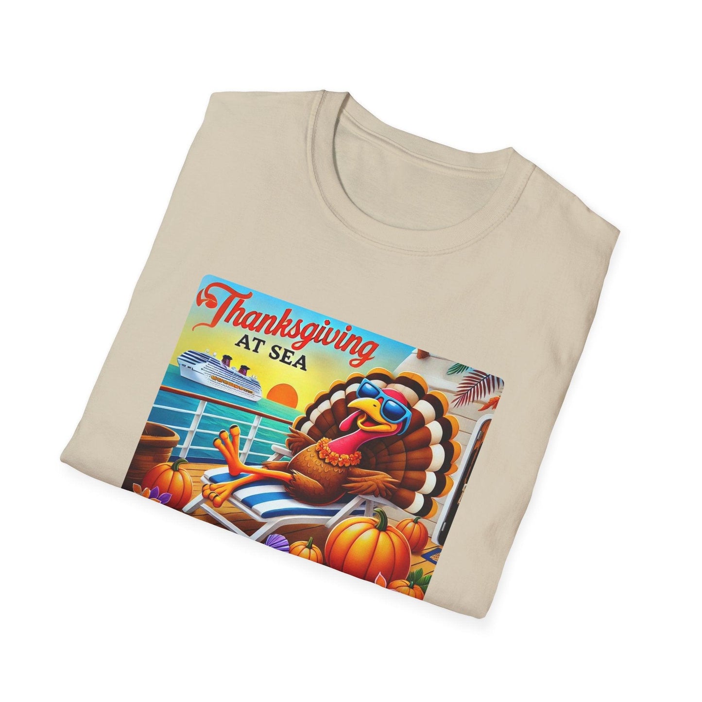 Turkey on Vacation - Gobble 'til You Wobble on the Open Seas! š¦š¢ Unisex T-Shirt š - Whippie's
