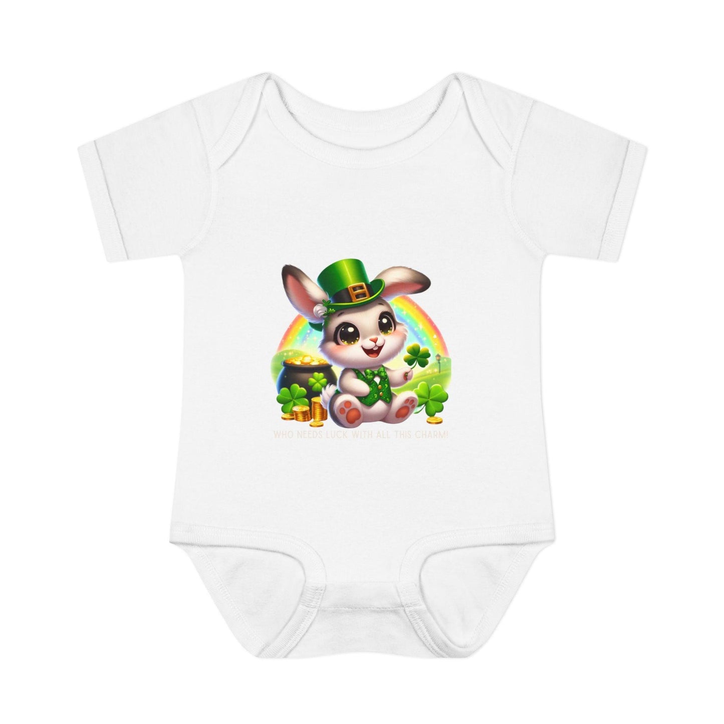 Who Needs Luck with All This Charm? Onesie - Spread Luck and Laughter! 🍀🍀 - Whippie's