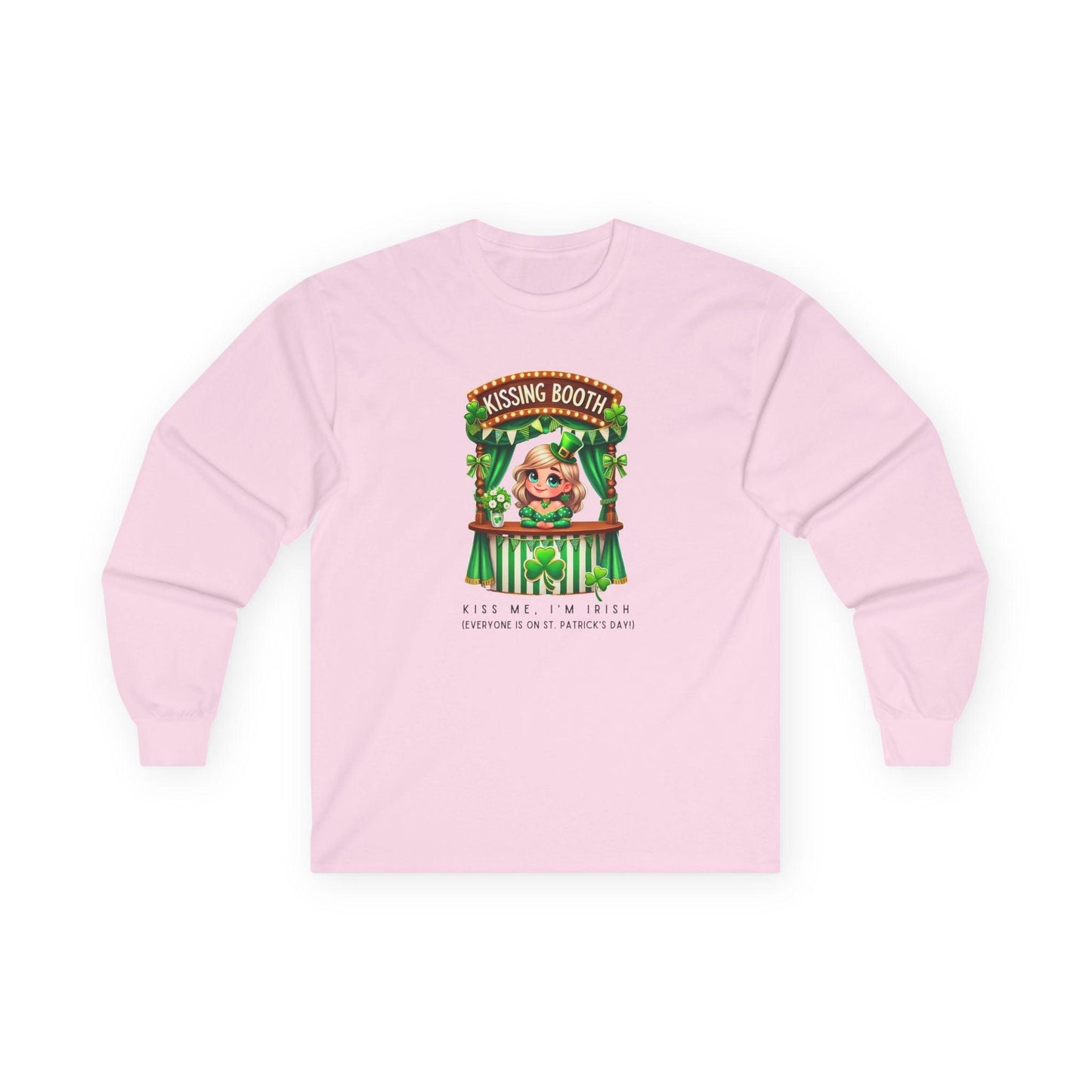 Kiss Me, I'm Irish - Everyone Is on St. Patrick's Day! 💋🍀 Unisex Ultra Cotton Long Sleeve Tee - Whippie's