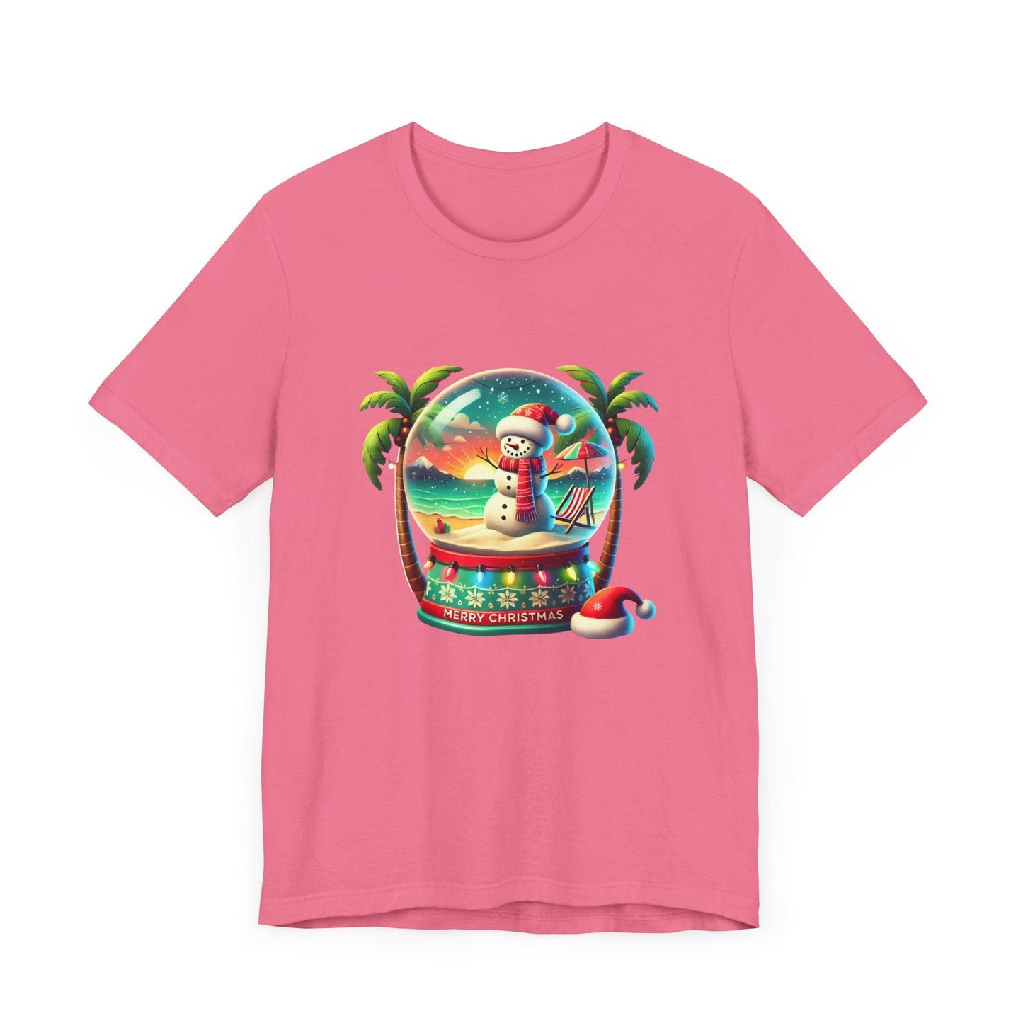 Tropical Christmas Paradise: Merry Christmas Unisex Jersey Short Sleeve Tee - Whippie's