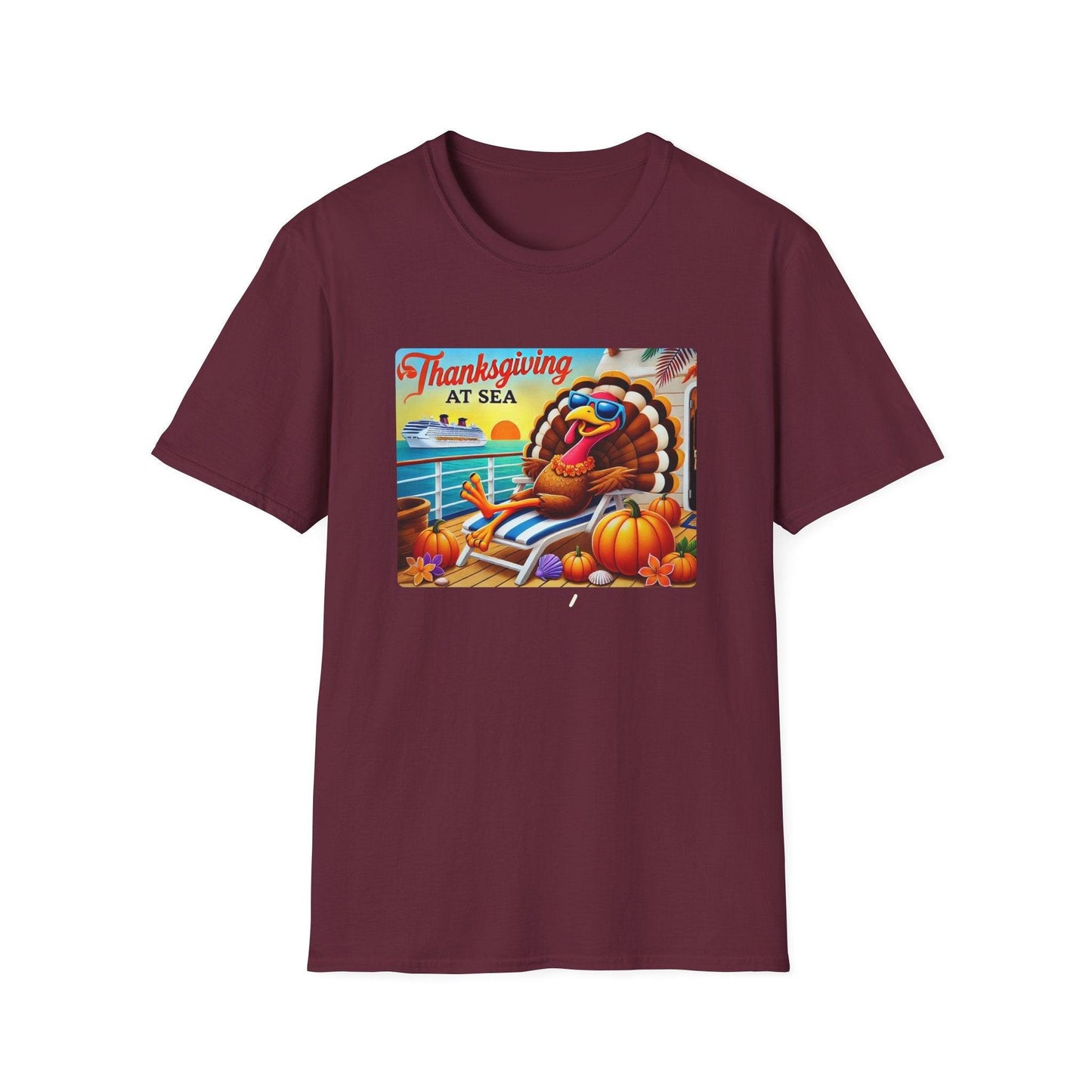 Turkey on Vacation - Gobble 'til You Wobble on the Open Seas! š¦š¢ Unisex T-Shirt š - Whippie's