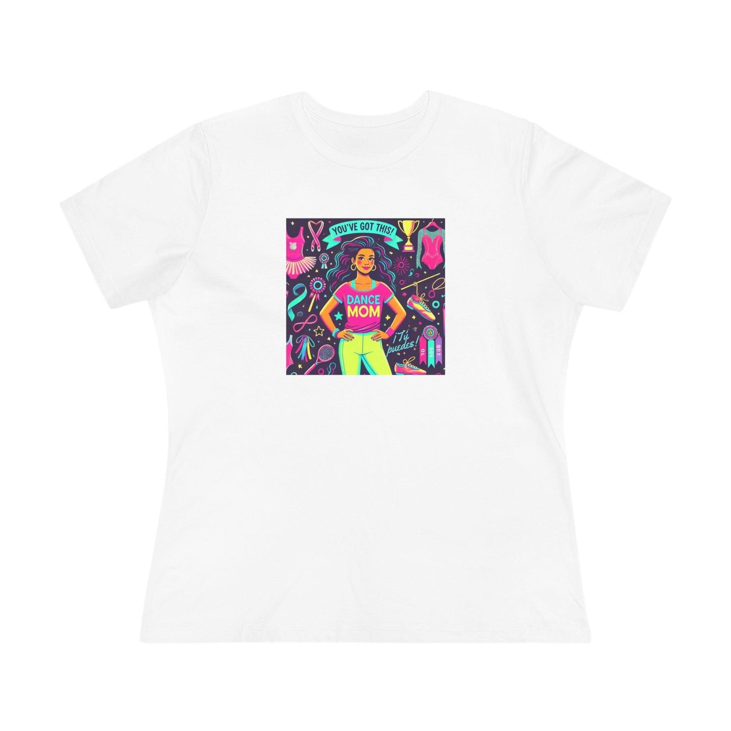 Dance Mom Magic (Latina Mom) - A Colorful Celebration 💃🌈 - Women's Softstyle Tee - Whippie's
