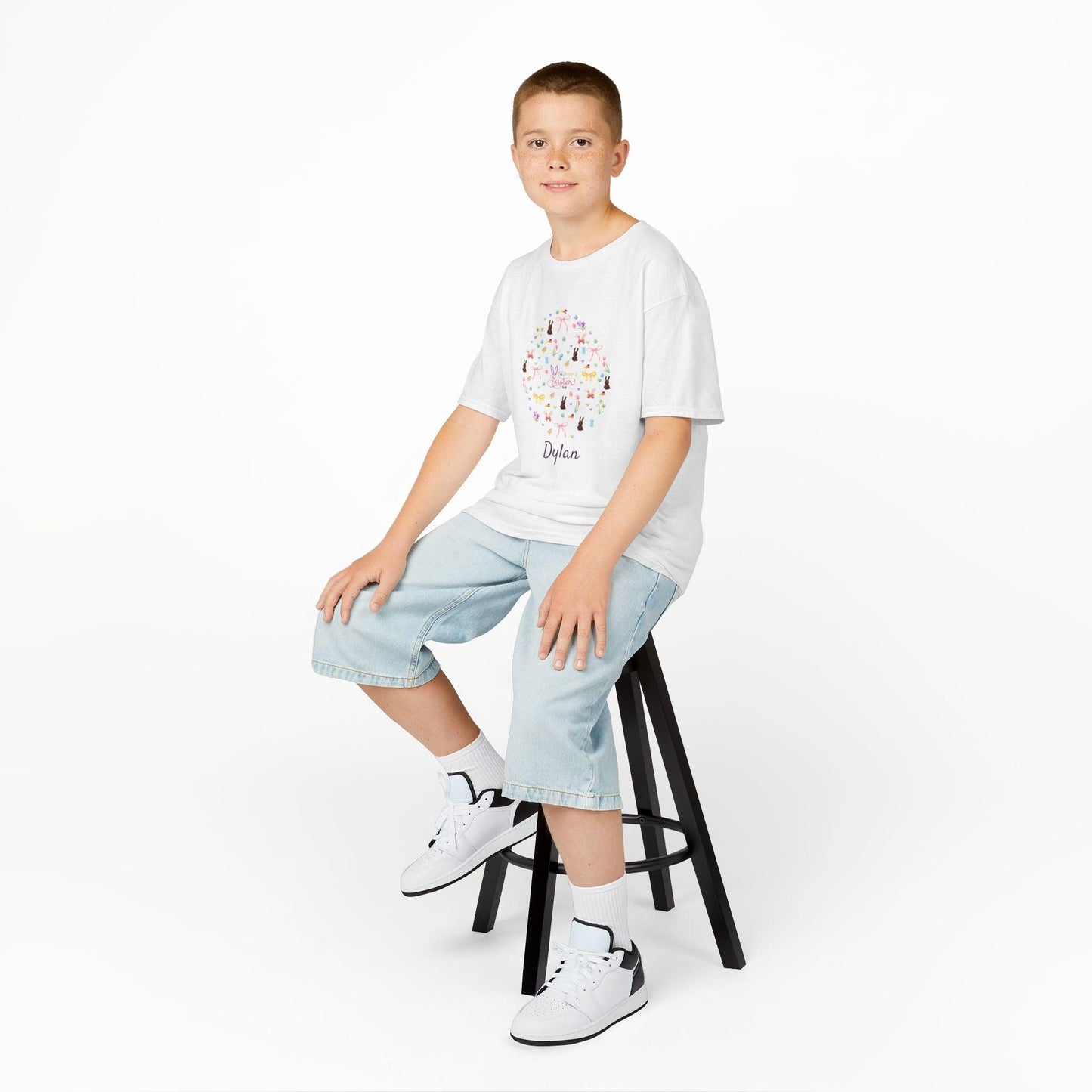Easter Egg-stravaganza Kids Heavy Cotton Tee - Hop into Easter Fun! - Personalizable - Whippie's