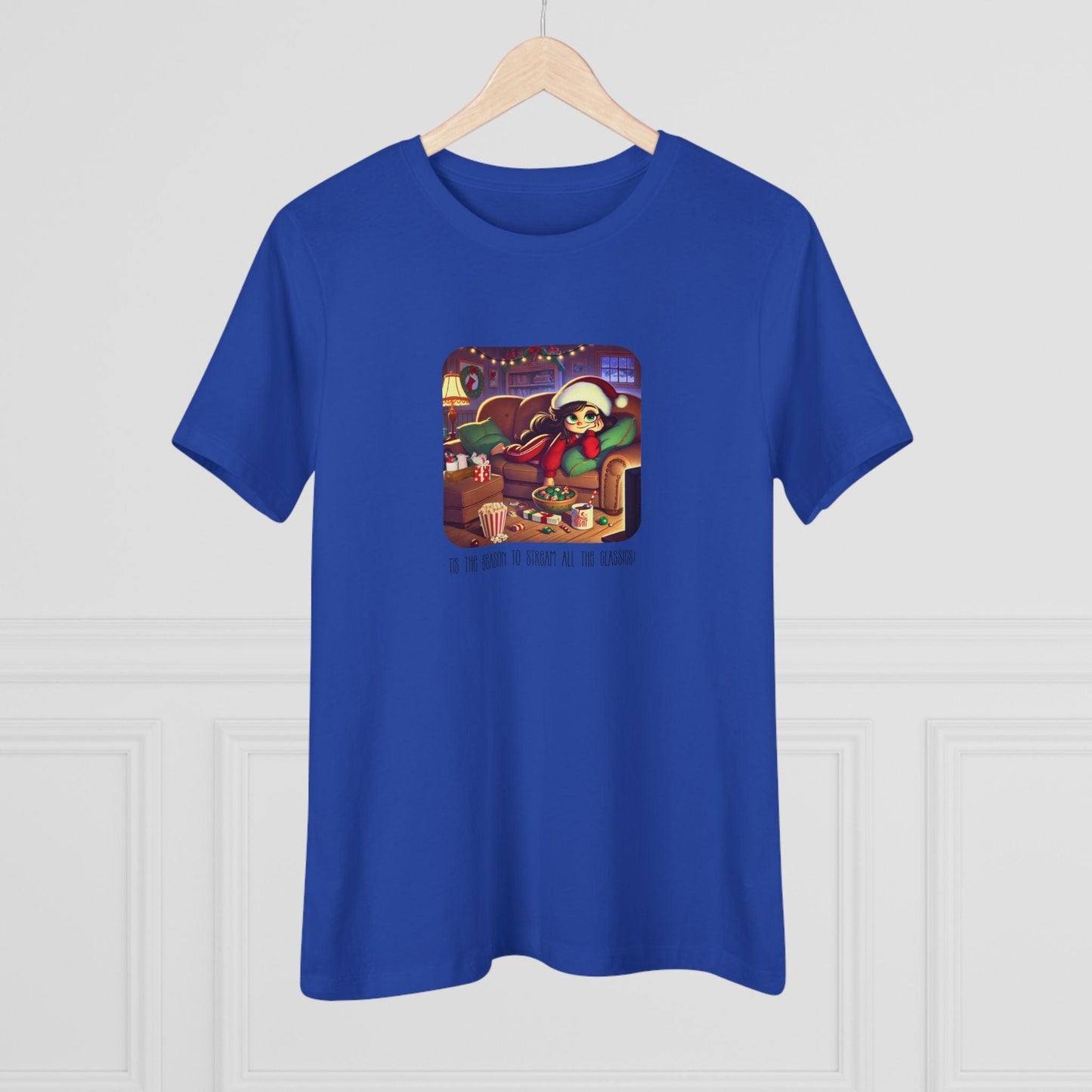 🎅🍿 'Tis the Season to Binge All the Classics! 🎄🎁 - Women's Softstyle Tee - Whippie's
