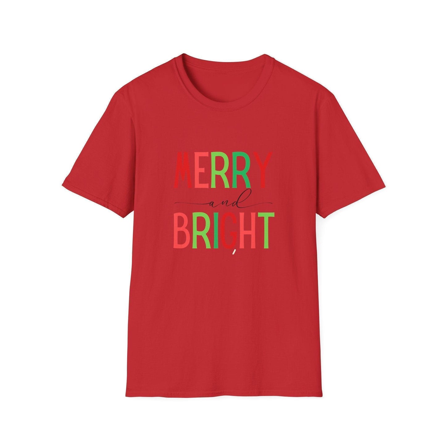 Merry and Bright Unisex Tee 🌈✨ - Whippie's