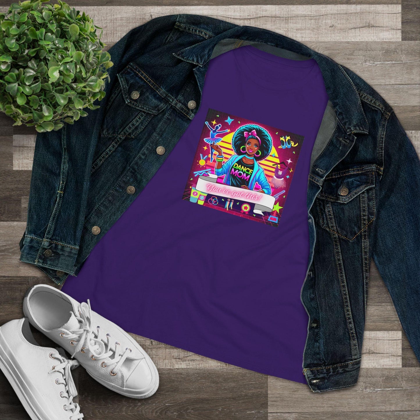 You've Got This! Dance Mom (Black Mom) - A Sparkling Performance ⭐️ Women's Softstyle Tee - Whippie's