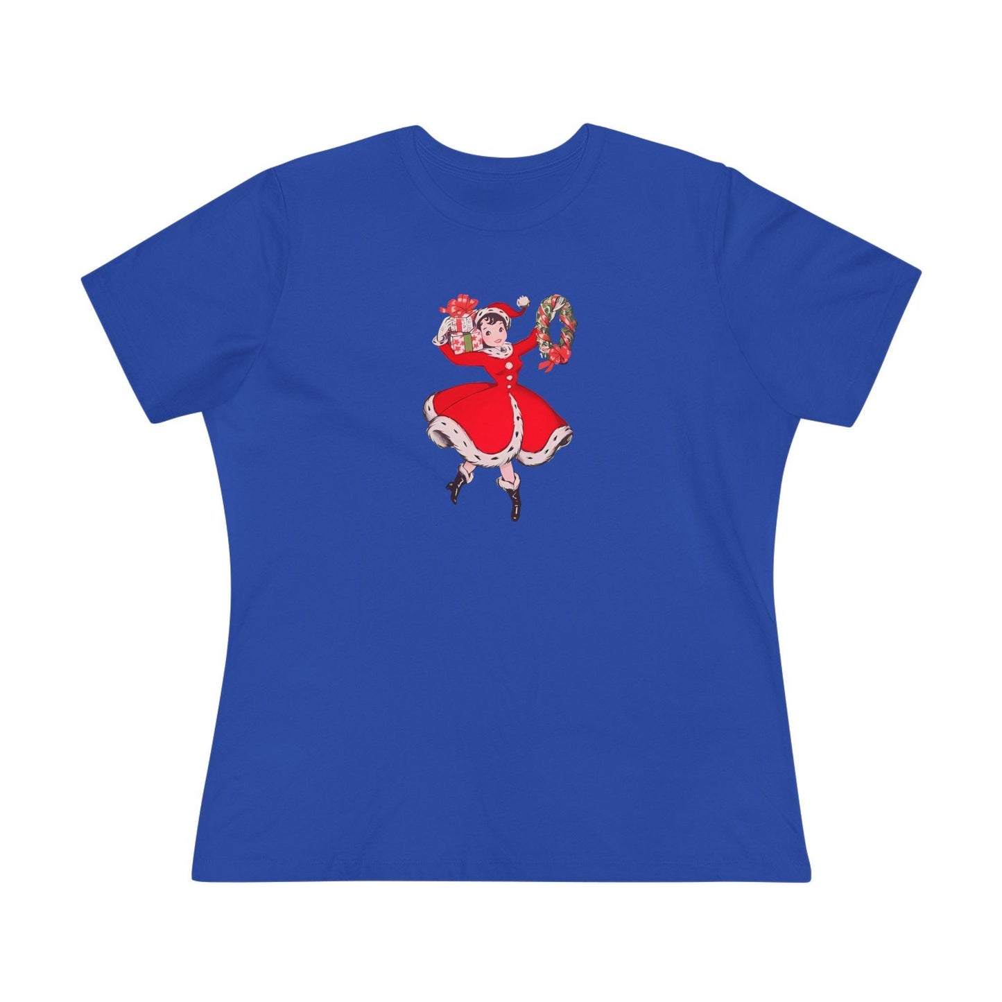 Retro Woman with Wreath - Women's Softstyle Tee - Whippie's