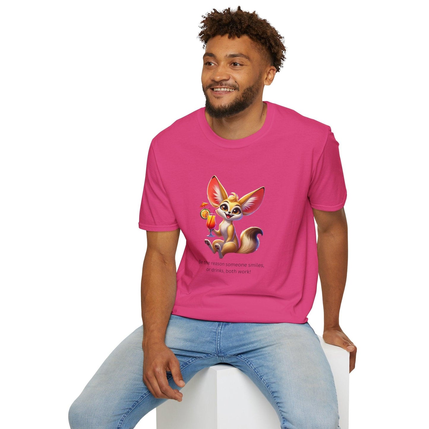 Fennec Fox Cocktail - Cheers to Good Times and Smiles! š¦šø Unisex T-shirt - Whippie's