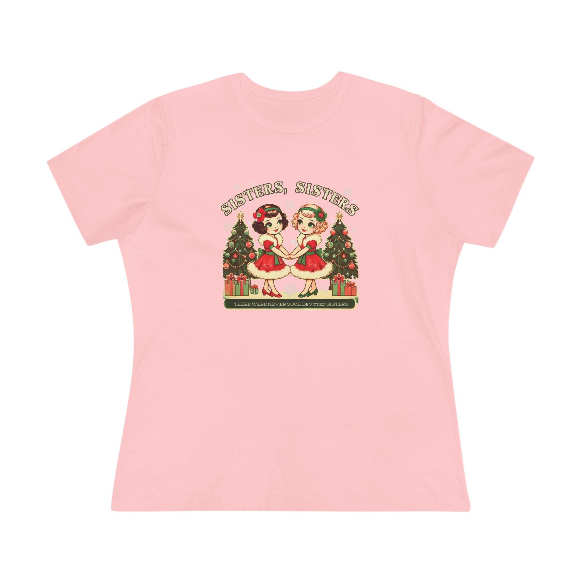 Sisters, Sisters (Blonde & Brunette Sisters) There Were Never Such Devoted Sisters! 👭🏻🤝👭🏼🎄 - Women's Softstyle Tee - Whippie's