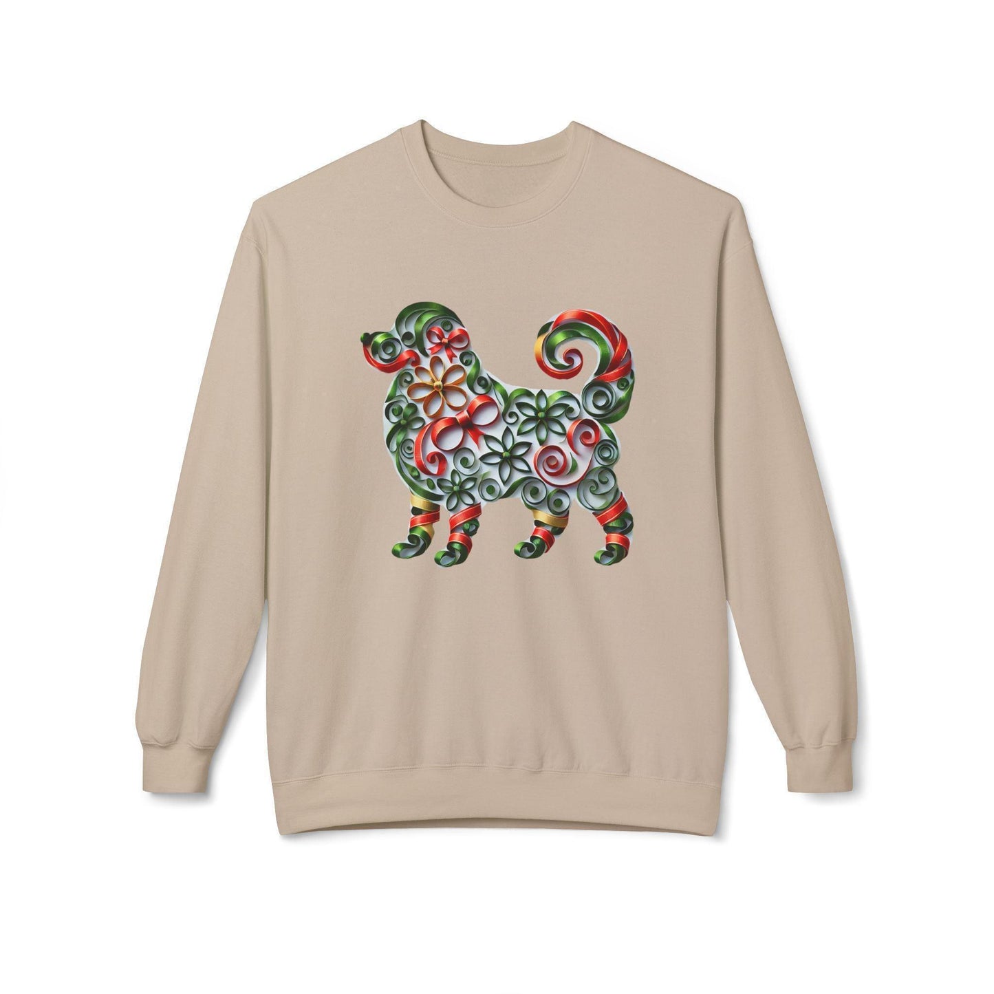 🐶 Merry Woofmas! 🎄 Unisex Fleece Sweatshirt 🎁 - Whippie's
