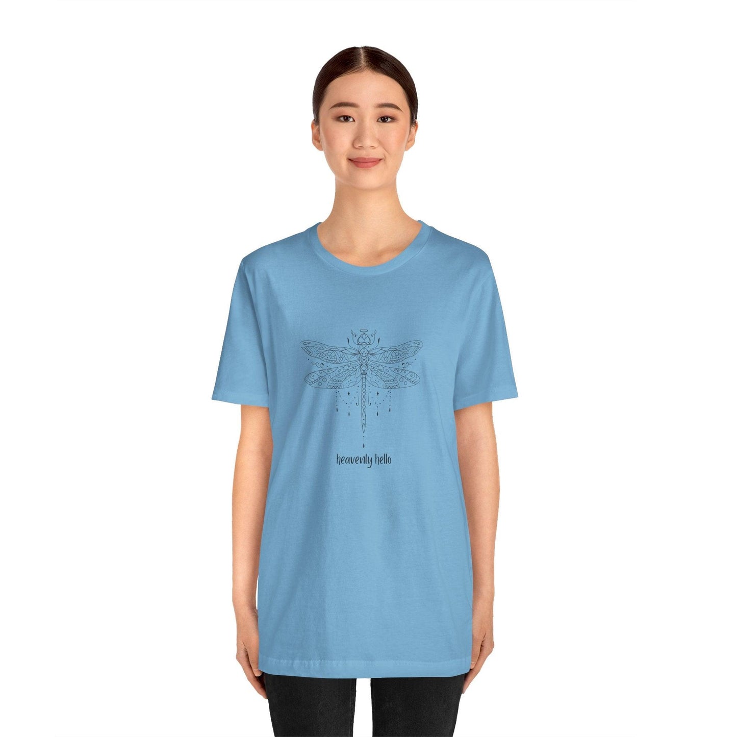Heavenly Hello Unisex Jersey Tee - 🕊️ Carry a Piece of Heaven Close to Your Heart 🕊️ - Whippie's
