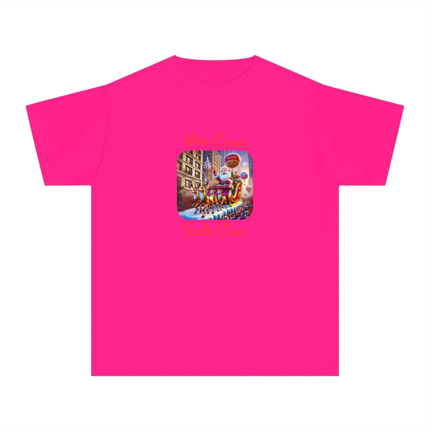 ๐
Here Comes Santa Claus ๐ Youth Midweight Tee โจ - Whippie's