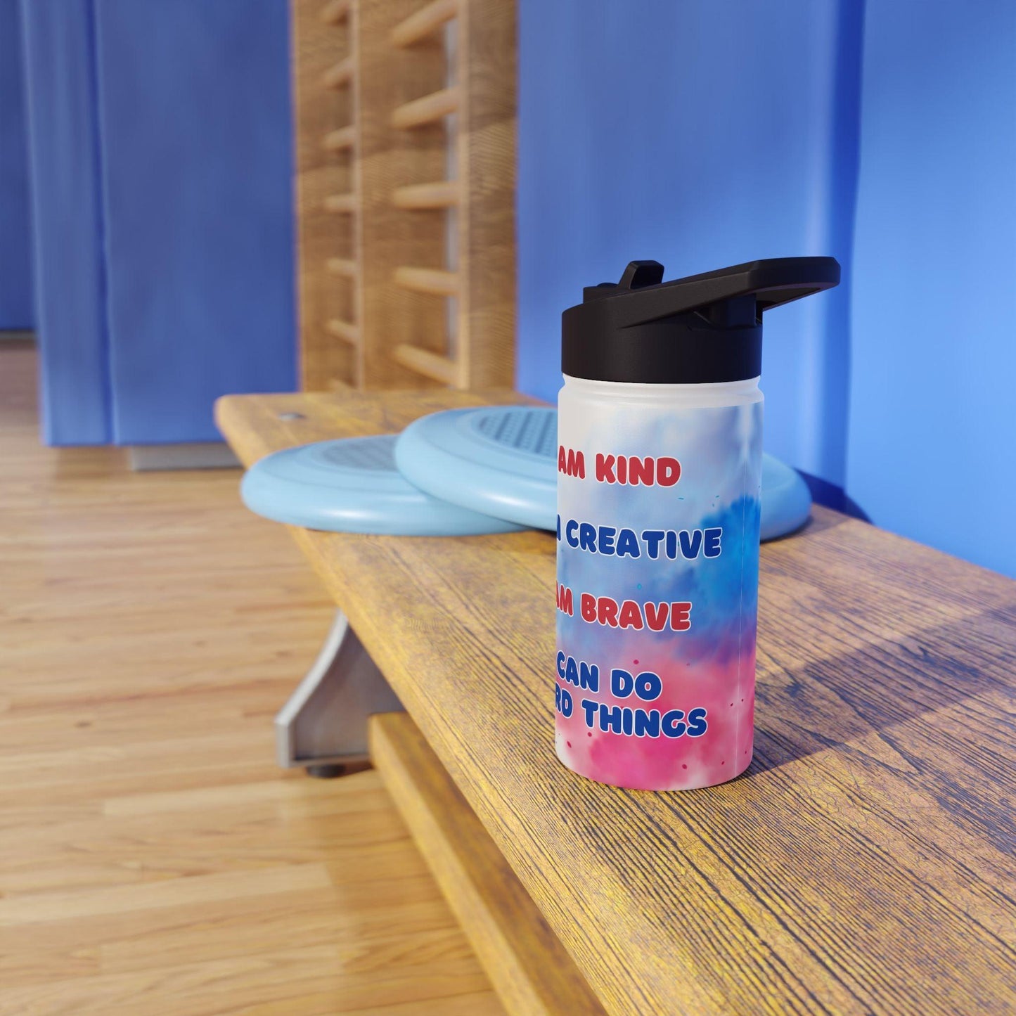 I Can Do Hard Things Stainless Steel Water Bottle - Personalizable - Whippie's