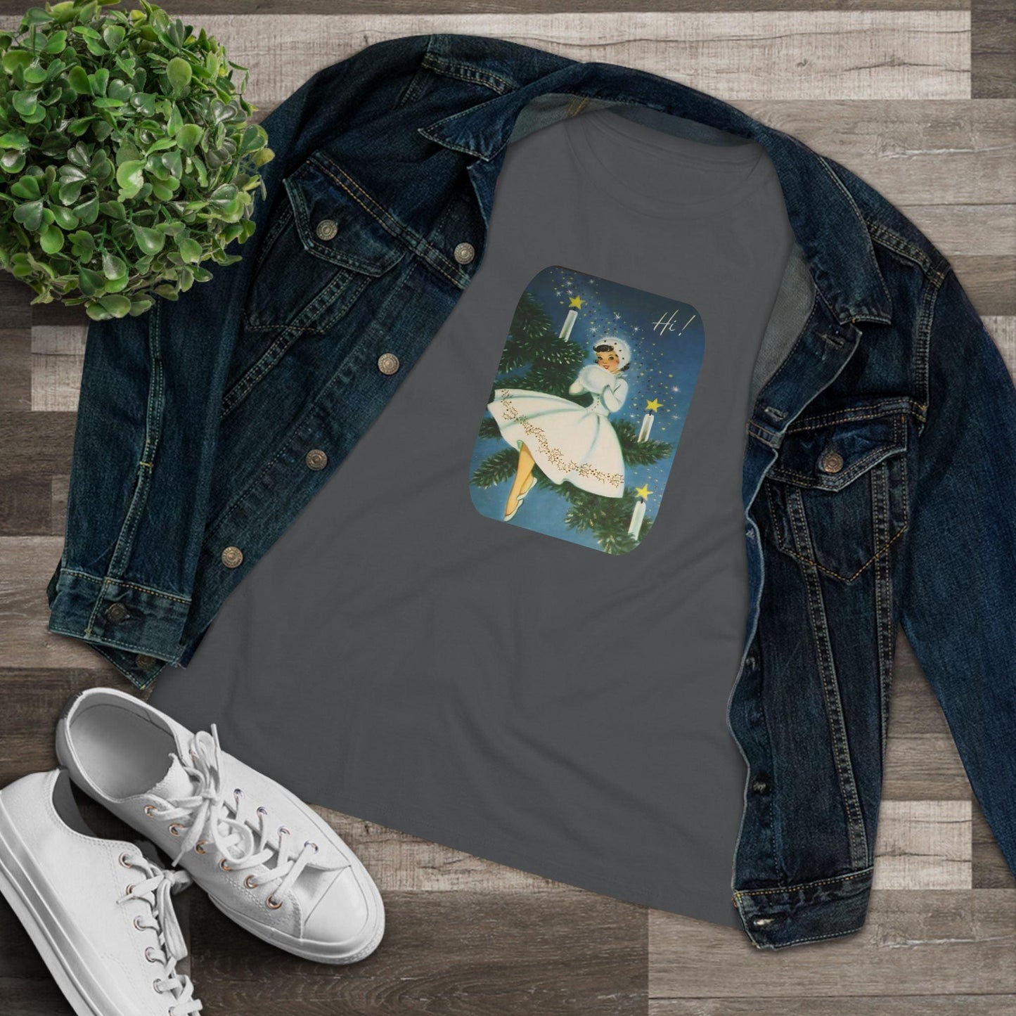 Hi! Lady in White - Women's Tee - Whippie's