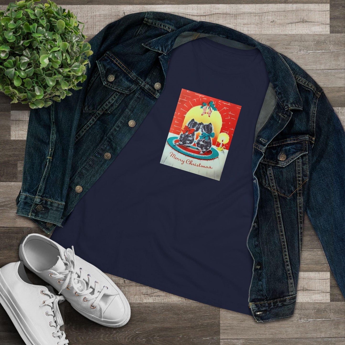 Merry Christmas Kittens - Women's Tee - Whippie's