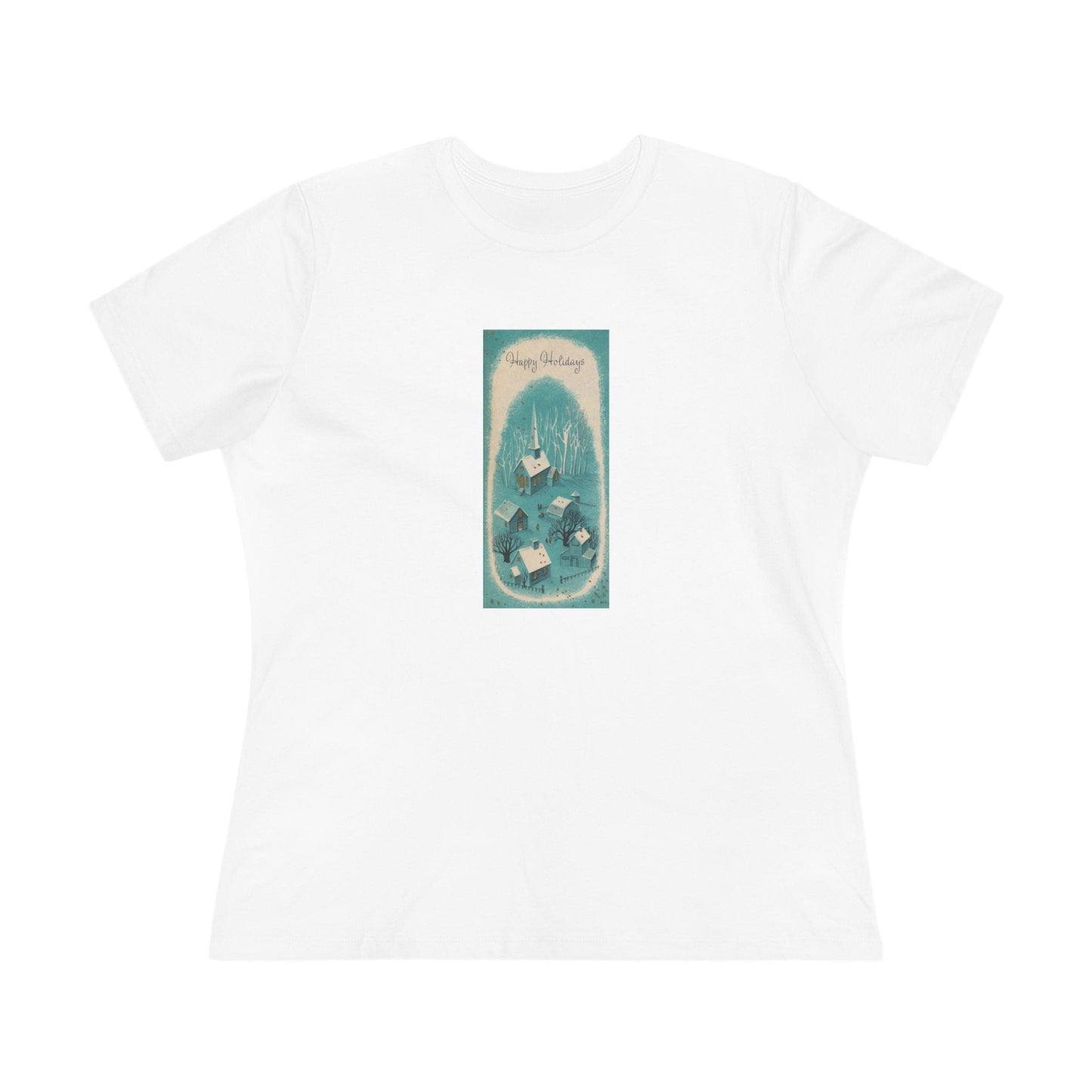 Happy Holidays - Vintage Village - Women's Tee - Whippie's