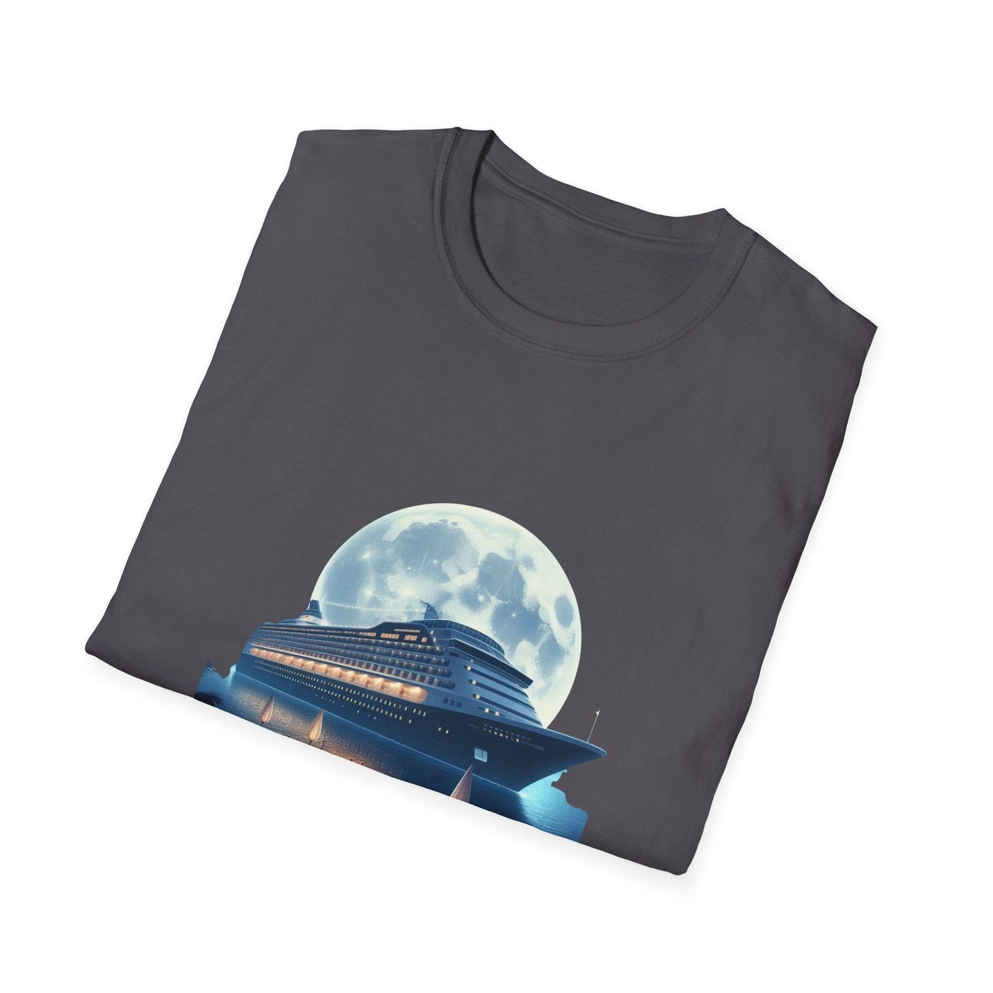 Moonlight Cruise Party 🛳️ Unisex T-Shirt - Dance the Night Away! 🌕 - Whippie's