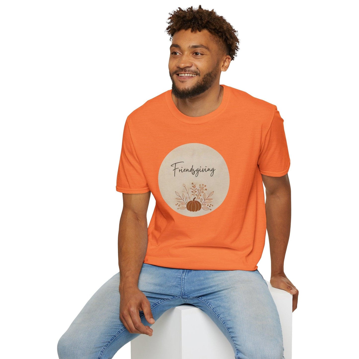 Friendsgiving Vibes - Gather & Give Thanks! 🍂🍁 - Unisex T-Shirt - Whippie's
