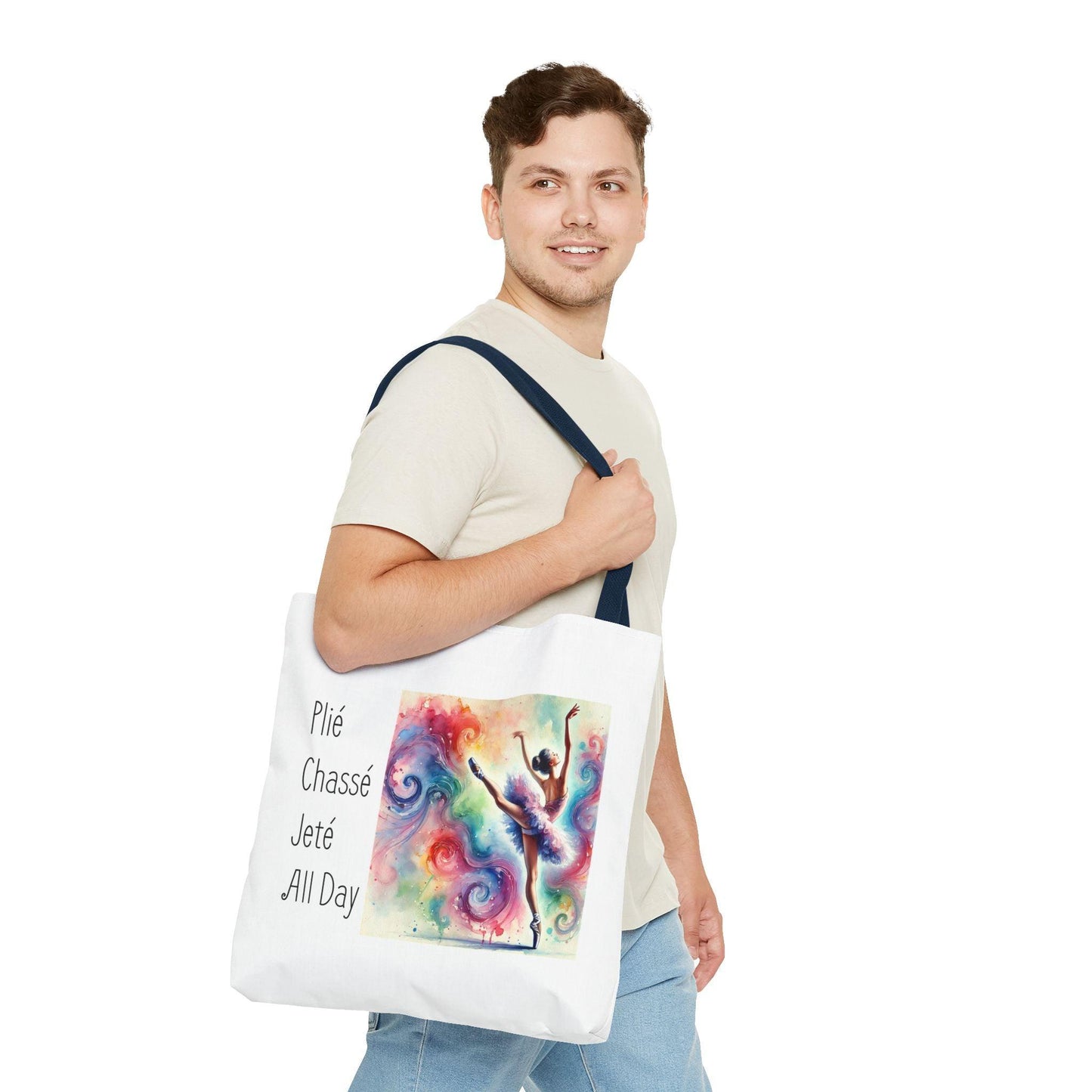 Plié, Chassé, Jeté, All Day Tote Bag - Dance with Joy 💃 - Whippie's