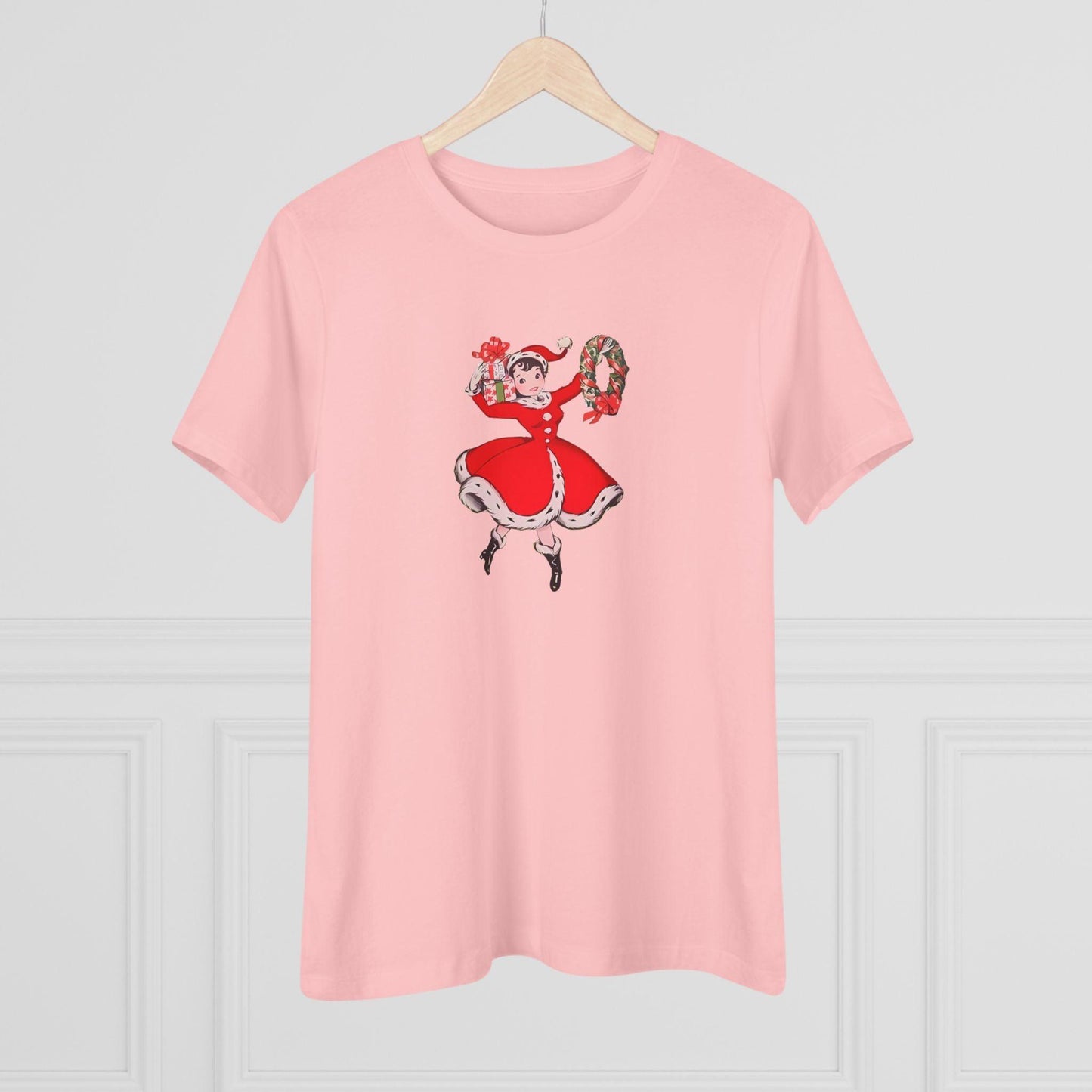 Retro Woman with Wreath - Women's Softstyle Tee - Whippie's