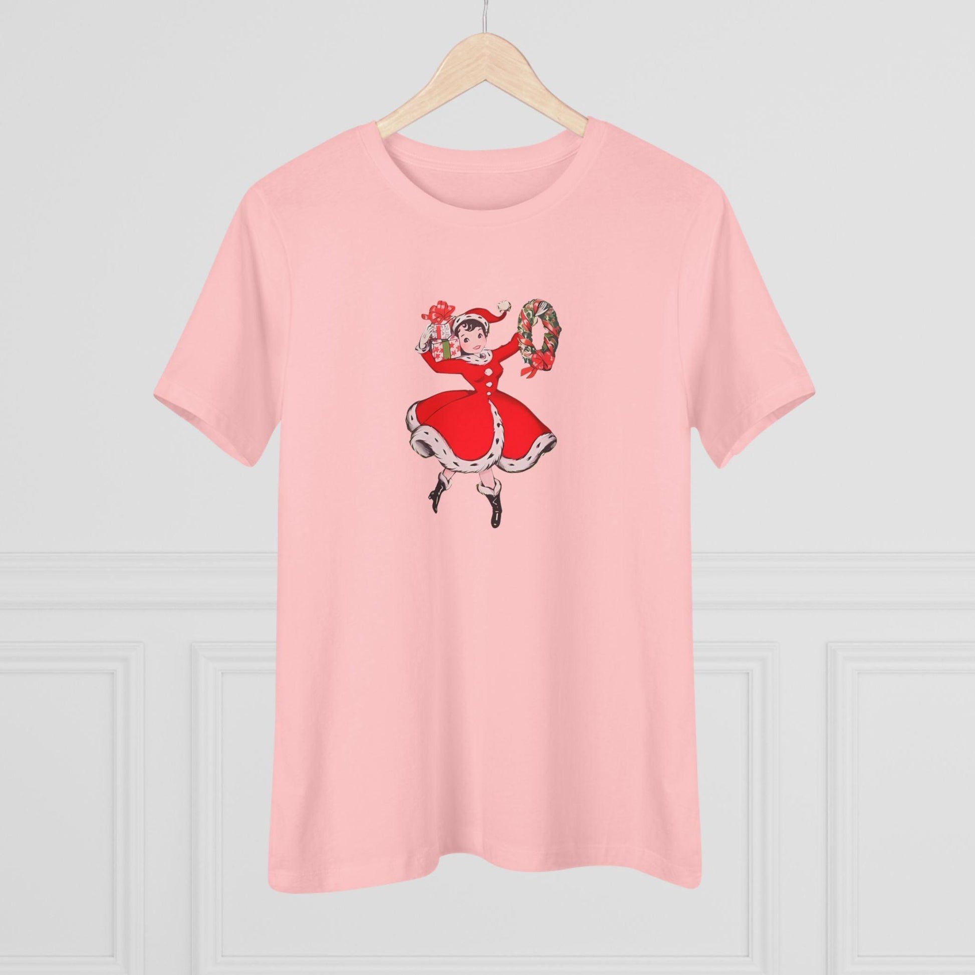 Retro Woman with Wreath - Women's Softstyle Tee - Whippie's