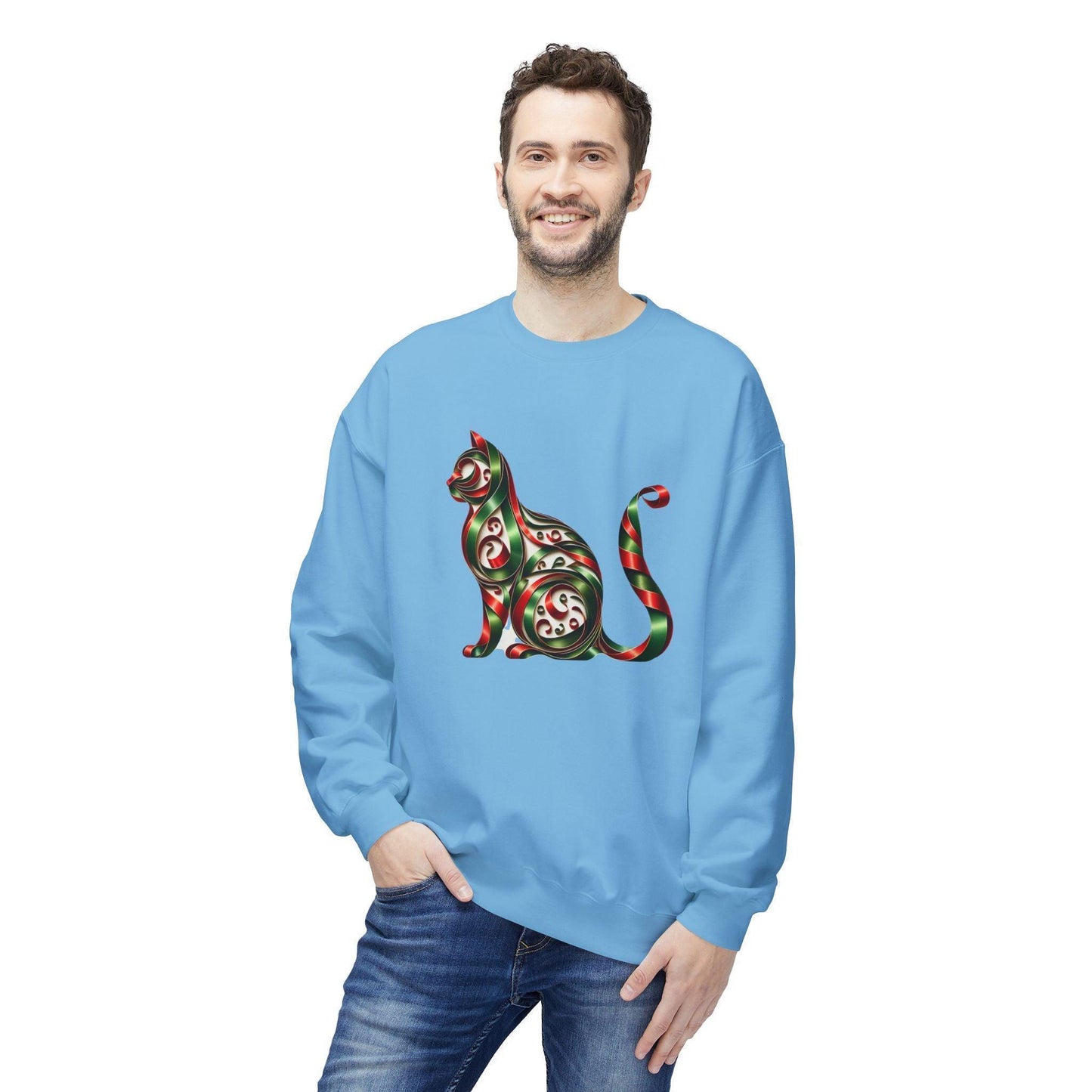 🐱 Merry Meowmas! 🎄 Unisex Fleece Sweatshirt 🎁 - Whippie's