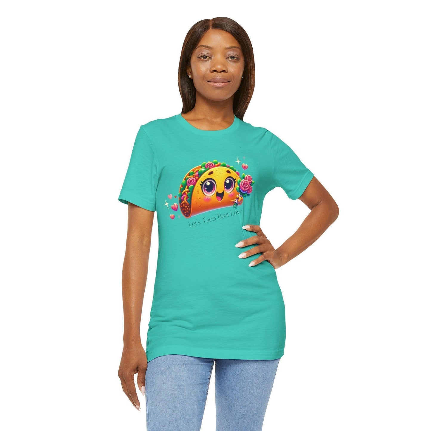 🌮 Let's Taco 'Bout Love 💖 Unisex Jersey Tee ✨ Spread the love this Valentine's Day! - Whippie's