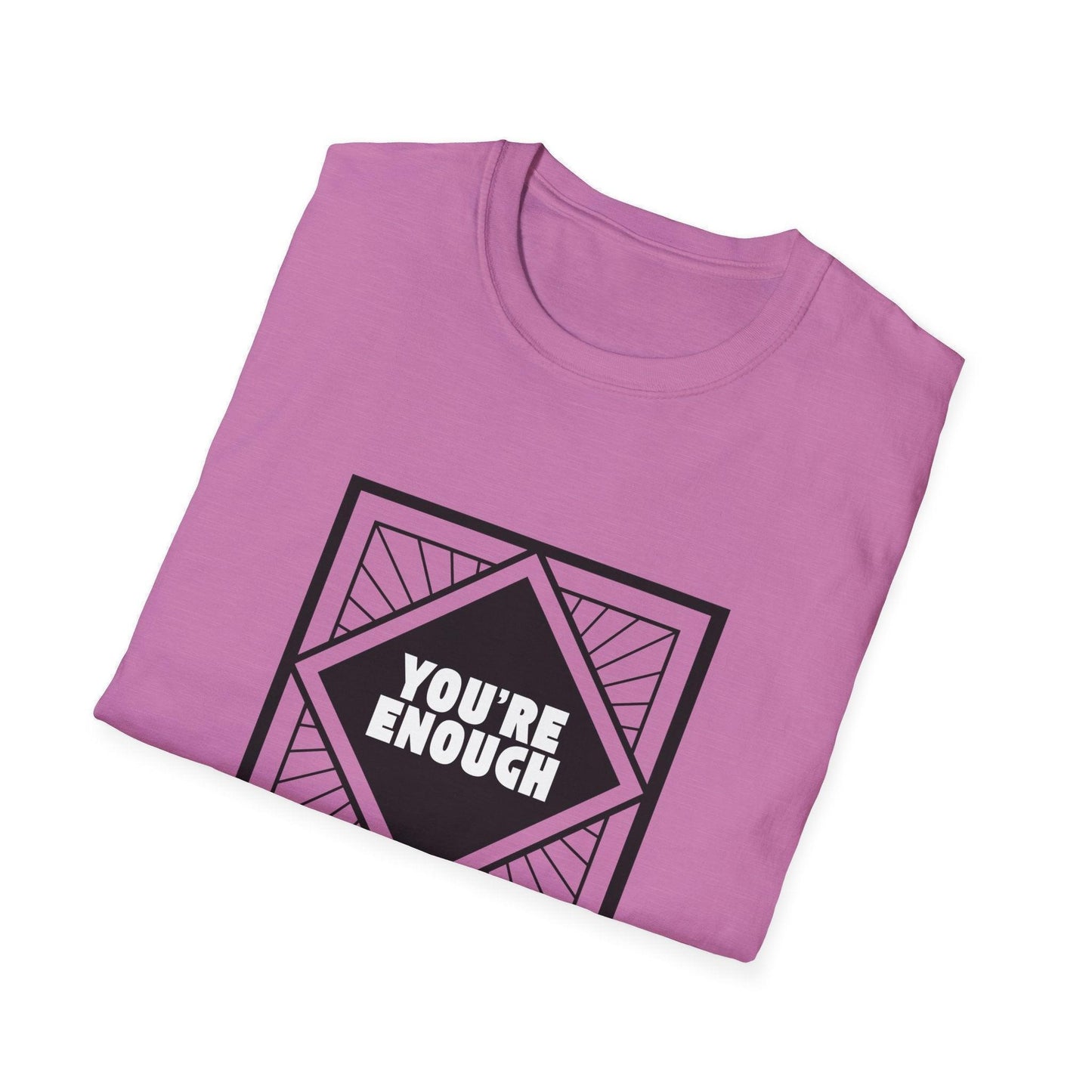 You're Enough - Simple Black Frame - Unisex T-Shirt - Whippie's