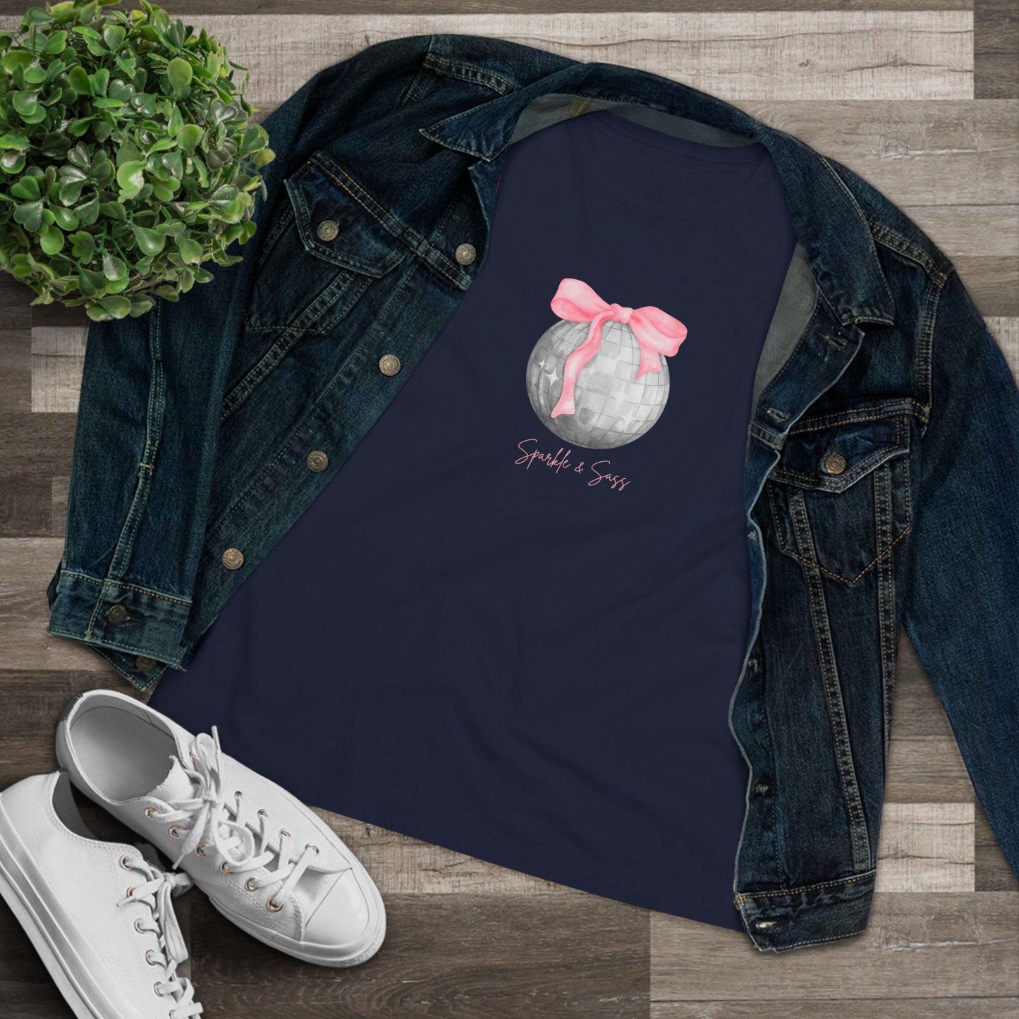 Sparkle & Shine Disco Ball Women's Softstyle Tee - Dance the Night Away! ✨ - Whippie's