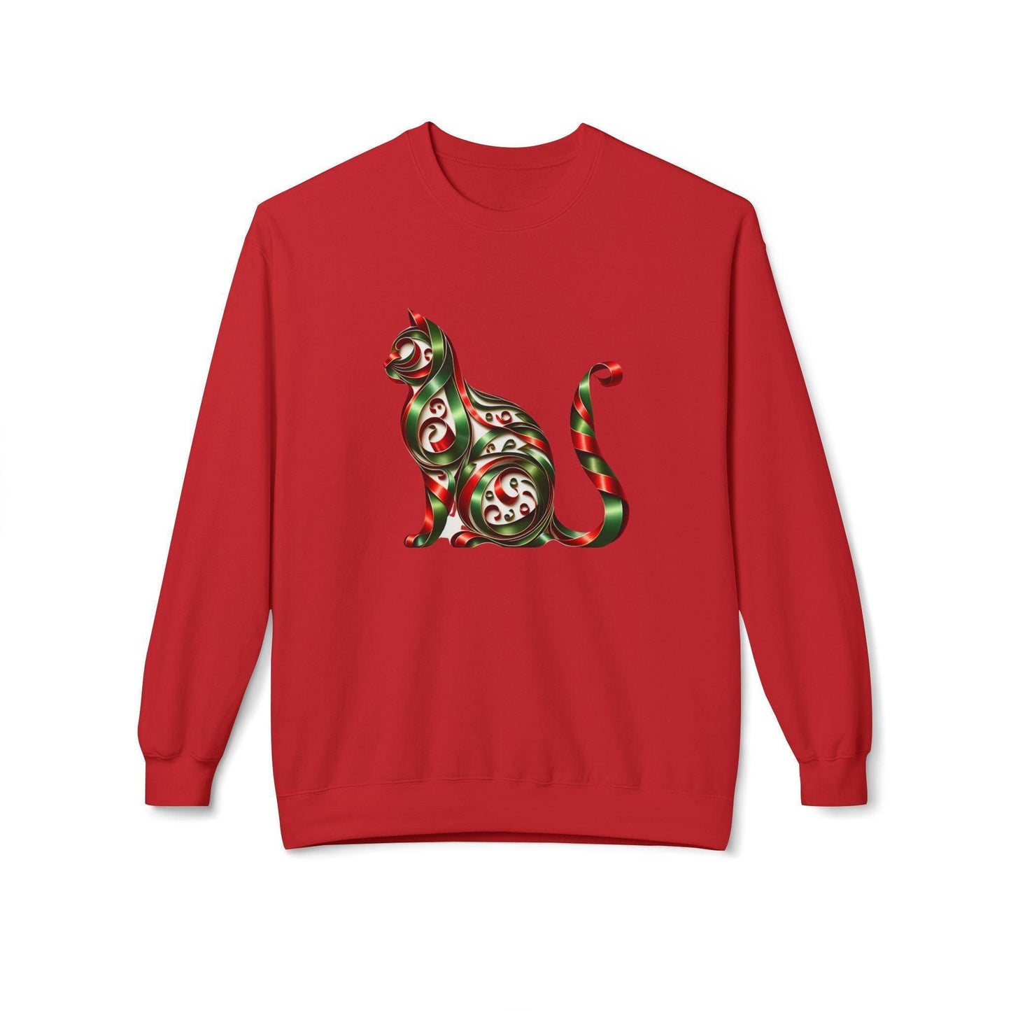 🐱 Merry Meowmas! 🎄 Unisex Fleece Sweatshirt 🎁 - Whippie's
