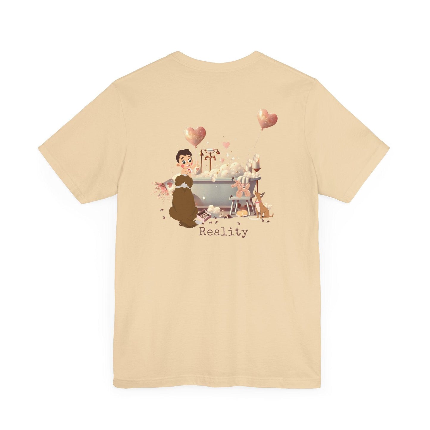 💖 My Valentine's Plan vs. Reality 🛁 Unisex Jersey Tee ✨ Expectation vs. Reality, the Valentine's Day edition! - Whippie's