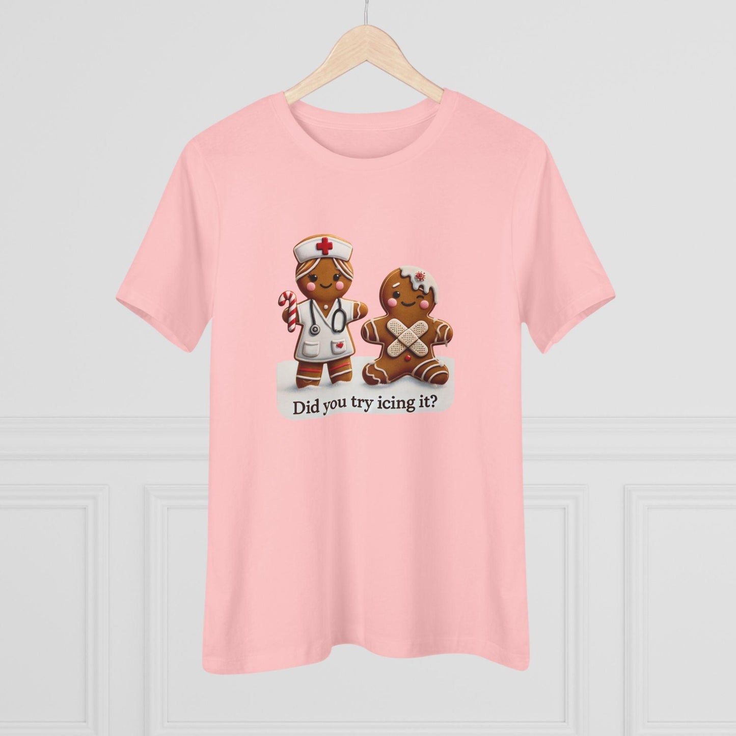🍪🩹 "Did You Try Icing It?" 👩⚕️🎄 - Women's Softstyle Tee - Whippie's