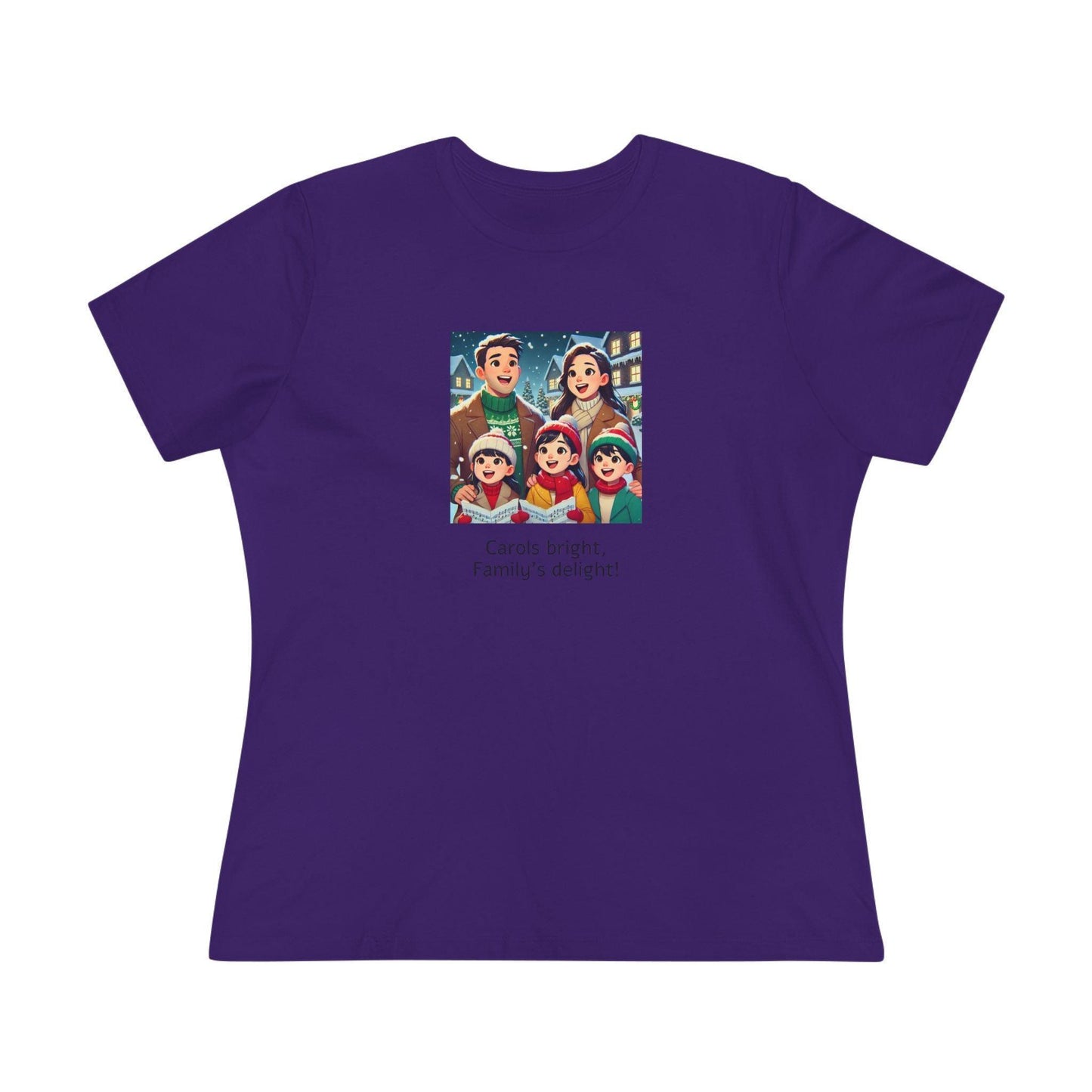 Carols bright, Family's delight! - Women's Softstyle Tee - Whippie's