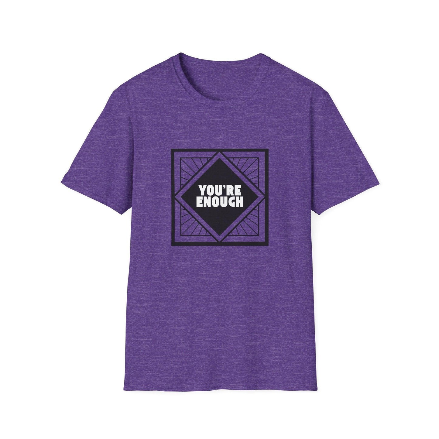 You're Enough - Simple Black Frame - Unisex T-Shirt - Whippie's