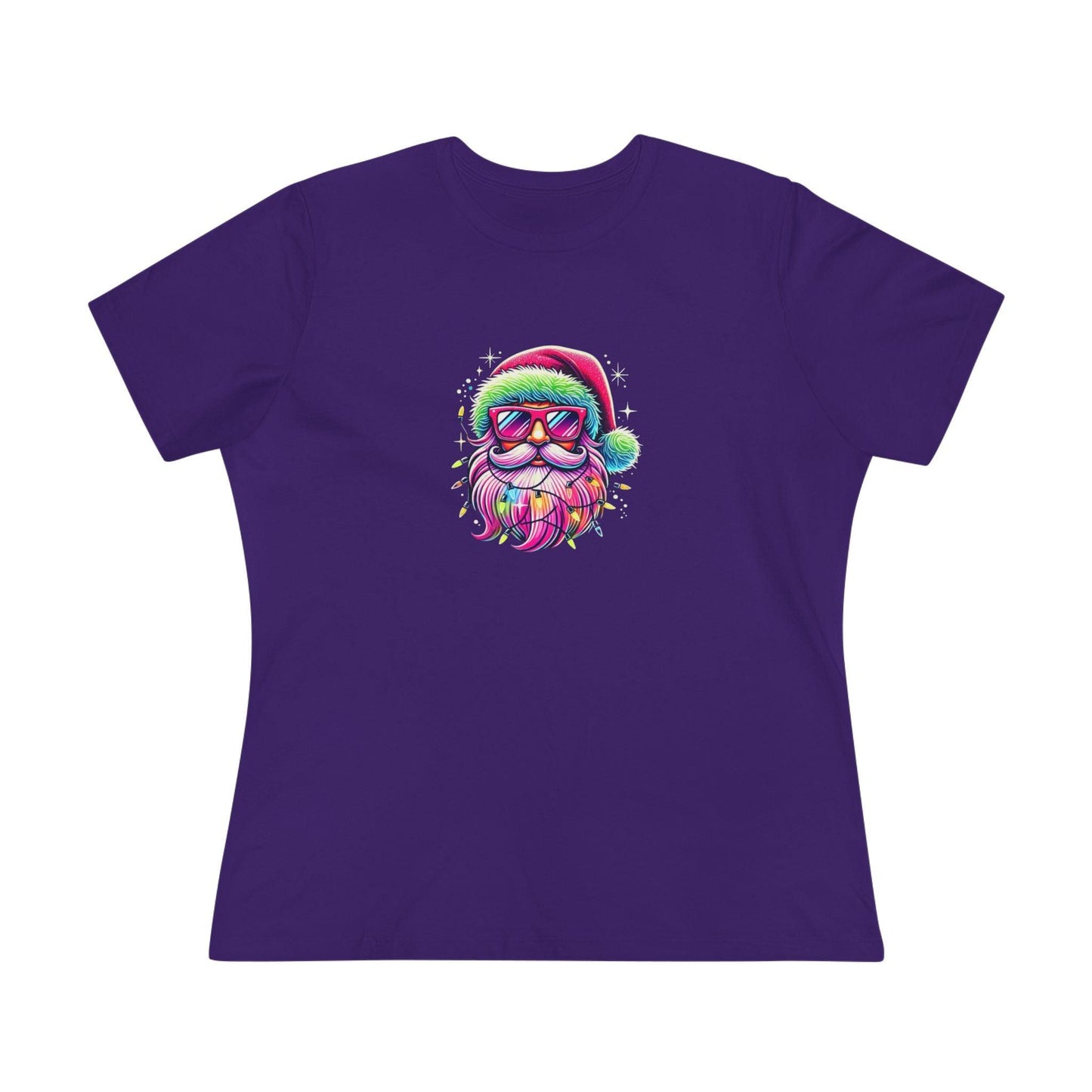 Shine Bright Like Santa! Merry and Bright! 🎅🏻✨🌈 - Women's Softstyle Tee - Whippie's