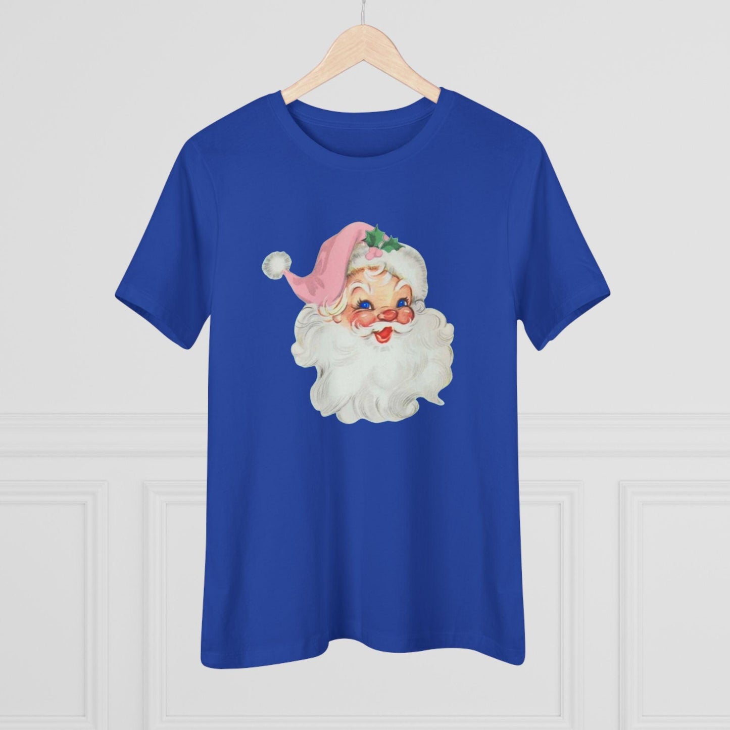 Blue-Eyed Santa Tee - Santa's Got the Blues (and We Love It!) 💙🎅 - Women's Softstyle Tee - Whippie's