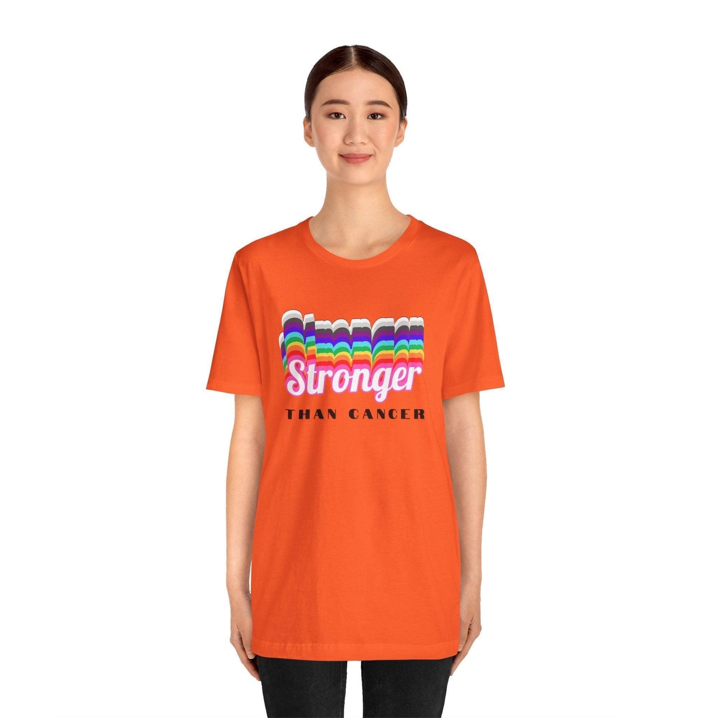 💪 Stronger Than Cancer 🎗️ Unisex Jersey Tee ✨ Show your support, wear your strength. - Whippie's