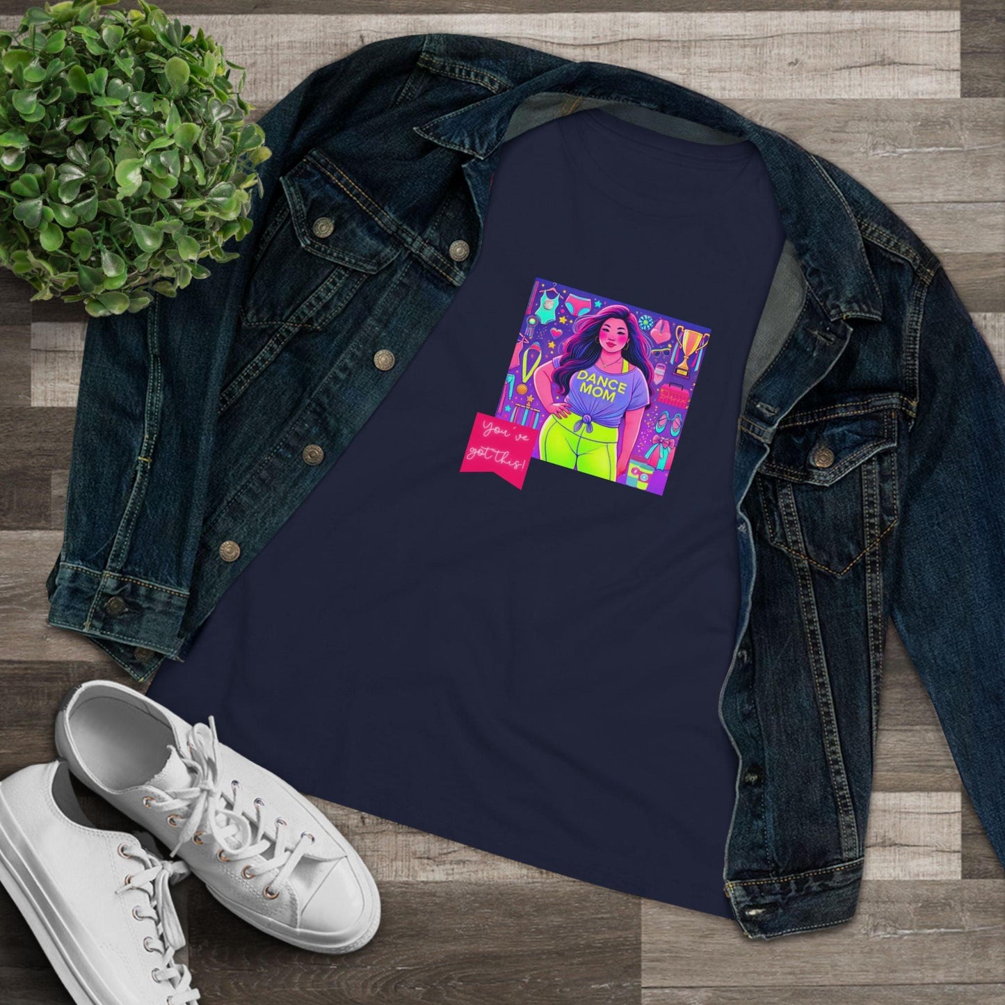Dance Mom: You've Got This - Asian Mom (Curvy) - Women's Softstyle Tee Celebrate Your Inner Dance Mom! - Whippie's