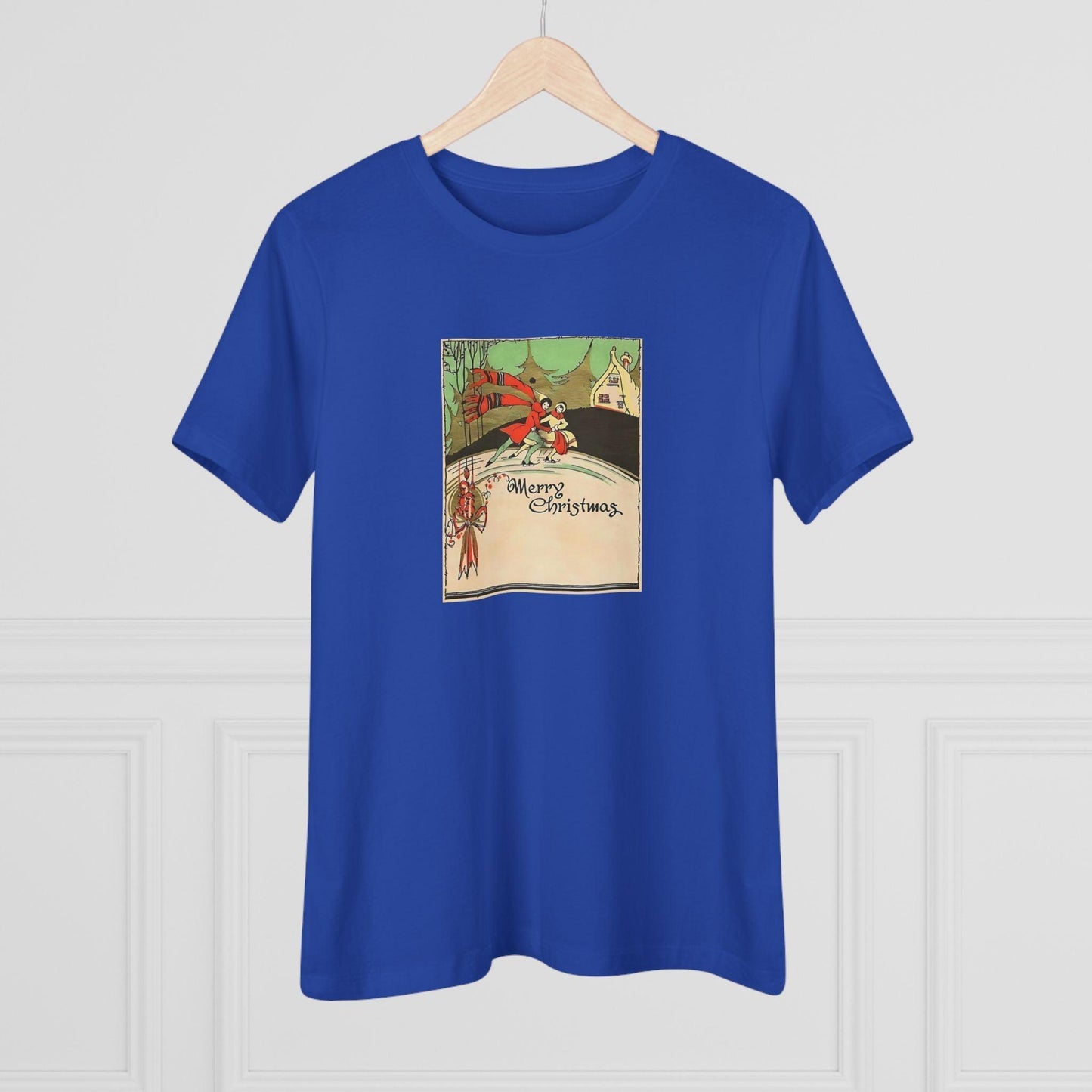 Merry Christmas - Ice Skating Couple - Women's Tee - Whippie's