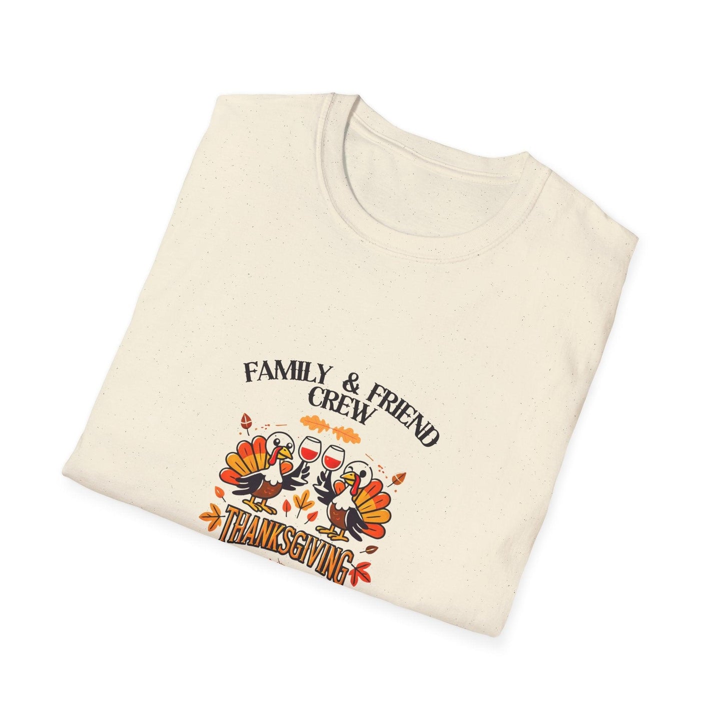 Thanksgiving Family & Friends Crew - Cheers to the Crew! 🦃🥂🍁 Unisex T-Shirt - Whippie's