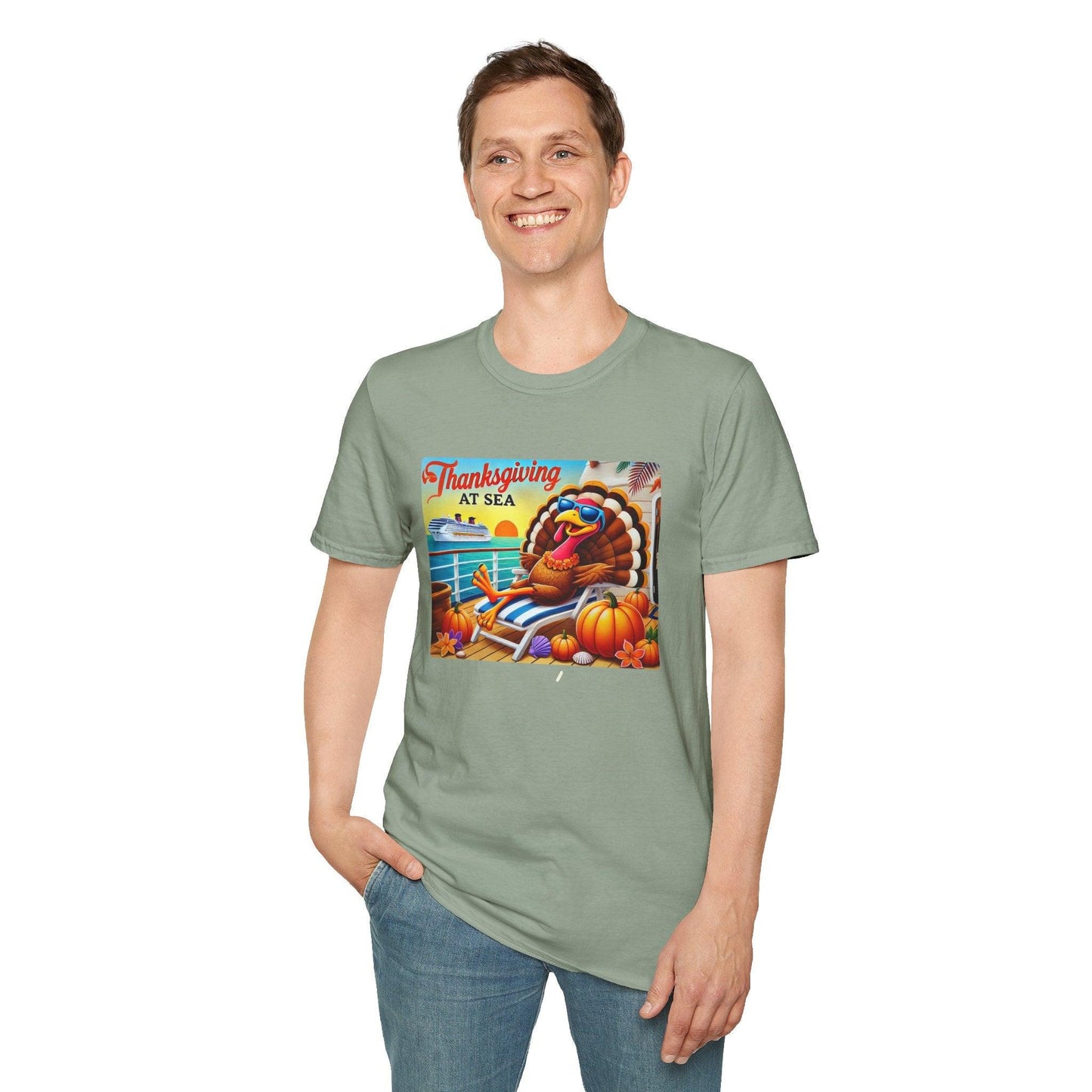 Turkey on Vacation - Gobble 'til You Wobble on the Open Seas! š¦š¢ Unisex T-Shirt š - Whippie's