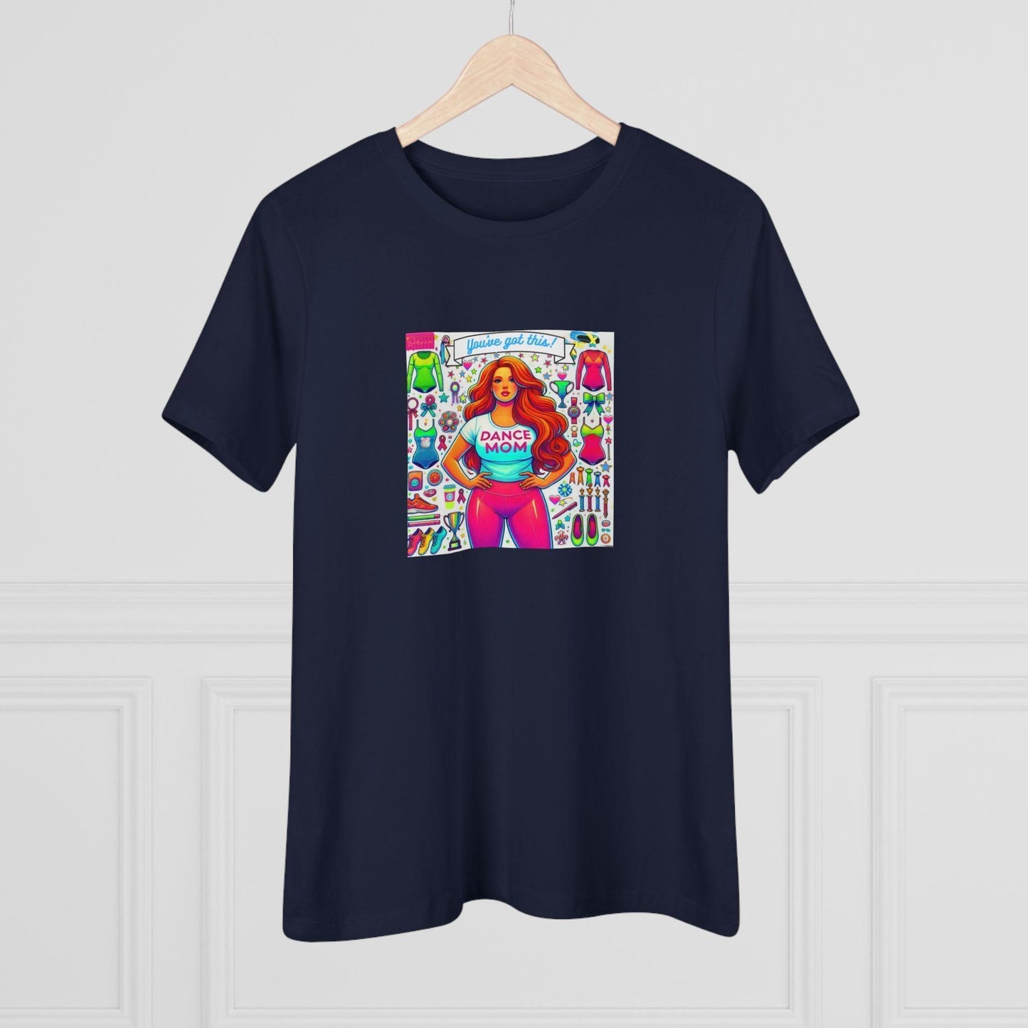 Dance Mom: You've Got This - Red Hair Mom - Curvy - Women's Softstyle Tee - Whippie's