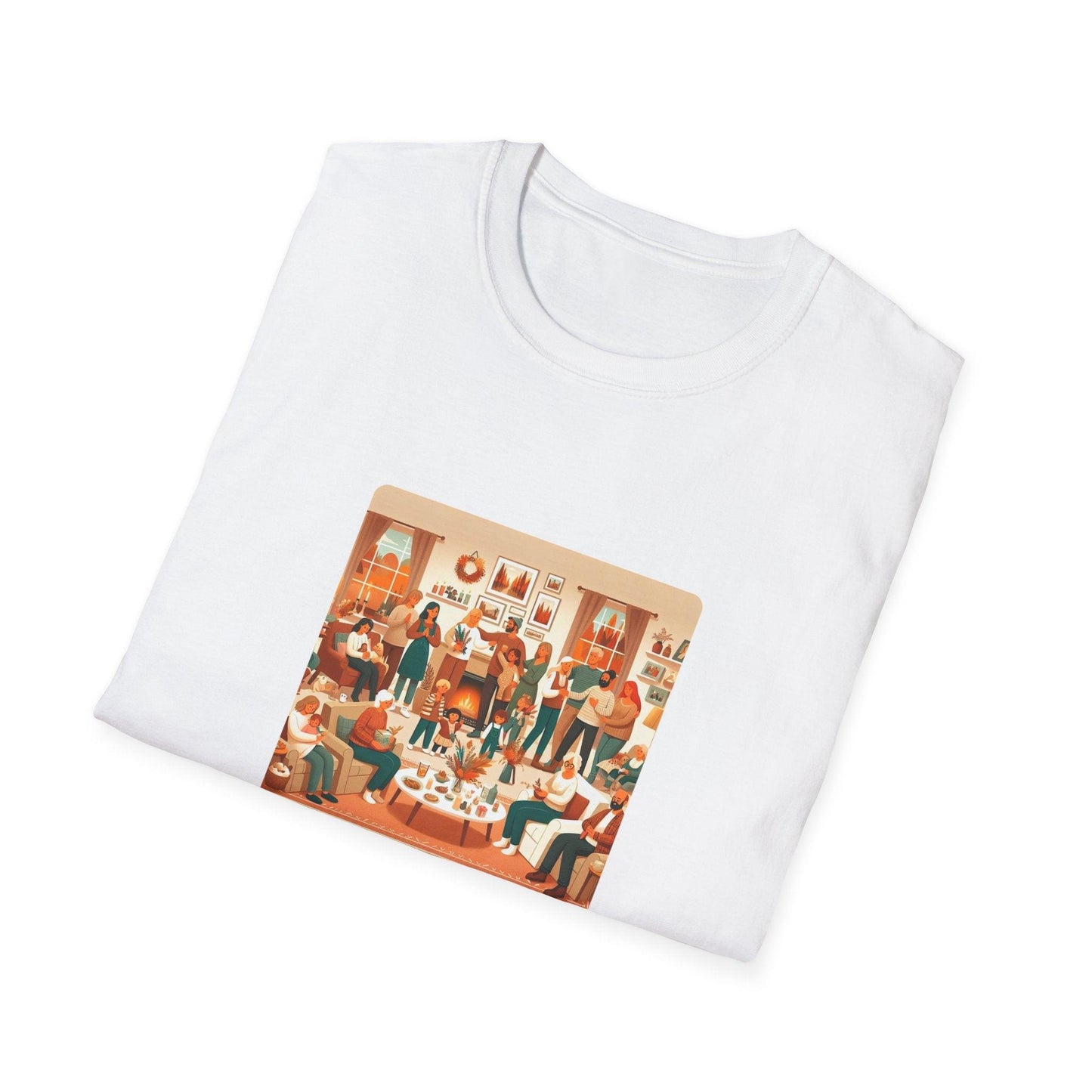 Grateful Hearts Gather - Celebrating Family and Friends ๐งก๐๐ค Unisex T-Shirt - Whippie's