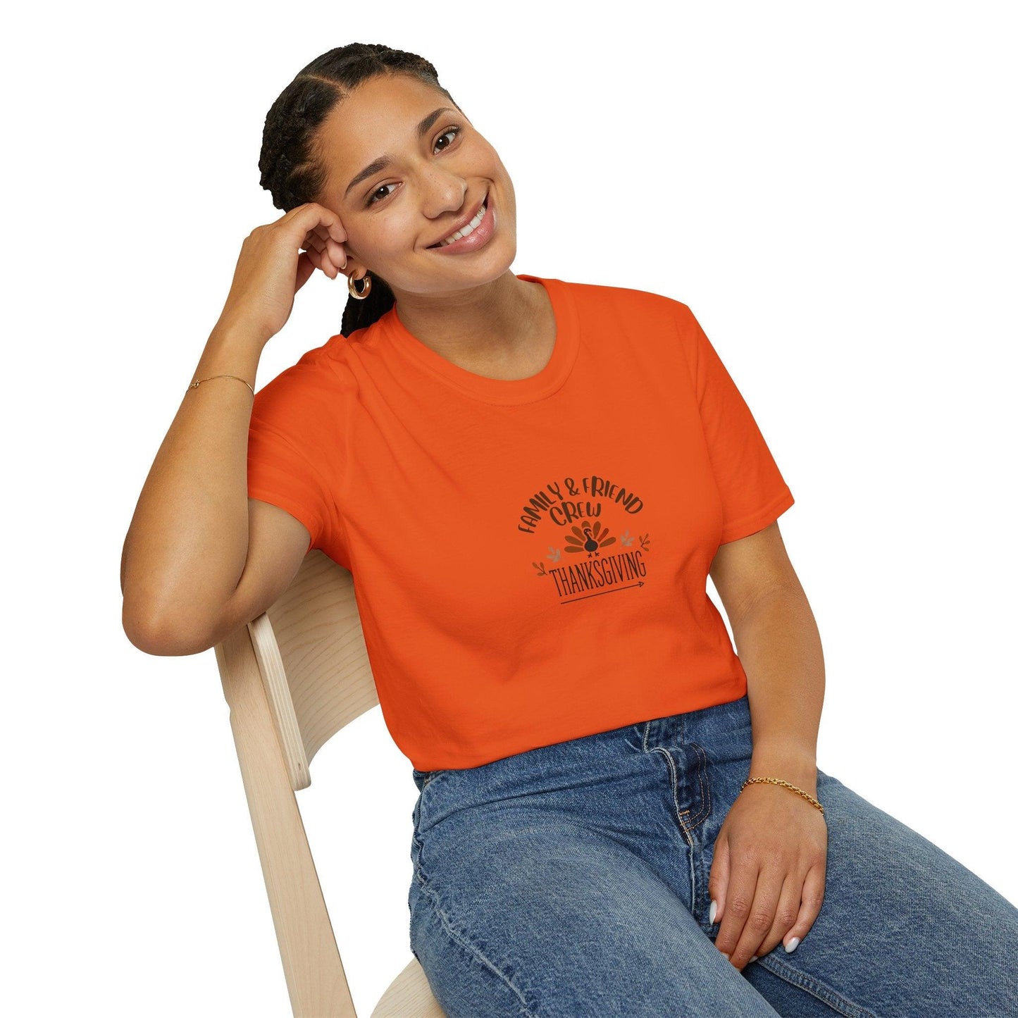 Thanksgiving Family & Friends Crew - Gobble 'Til You Wobble with Your Favorite Crew! 🦃🍁 Unisex T-Shirt - Whippie's