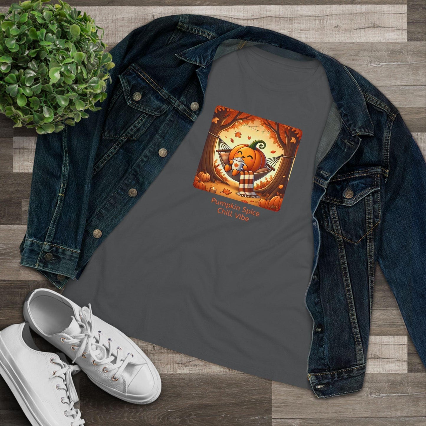 Pumpkin Spice, Chill Vibe - Women's Softstyle Tee - Whippie's