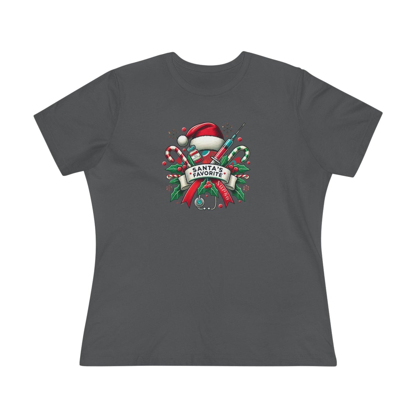 Santa's Favorite Nurse - Women's Softstyle Tee - Whippie's